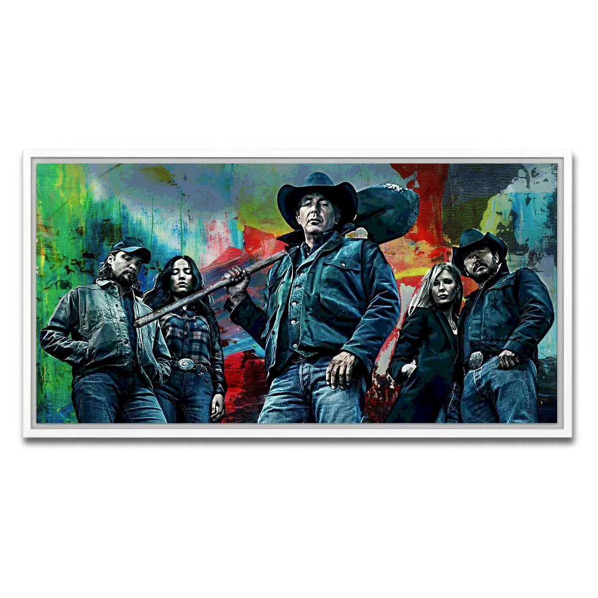 AUTO-MOCKUP WHITE | Yellowstone | 1 Piece | White Framed Canvas | group=2x1