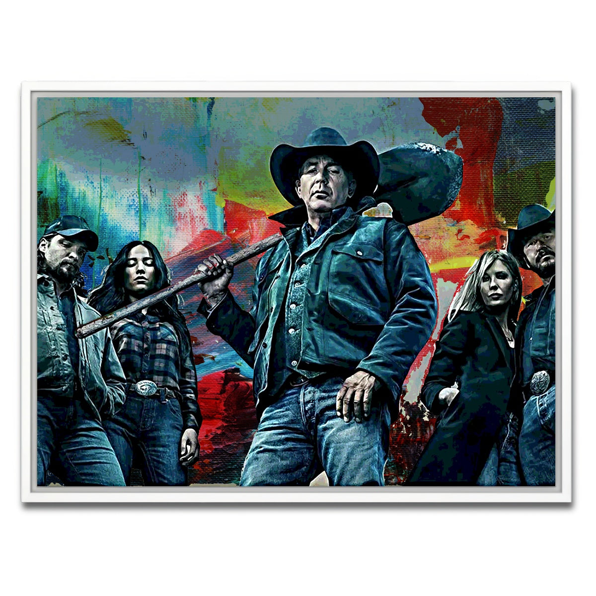 AUTO-MOCKUP WHITE | Yellowstone | 1 Piece | White Framed Canvas | group=4x3