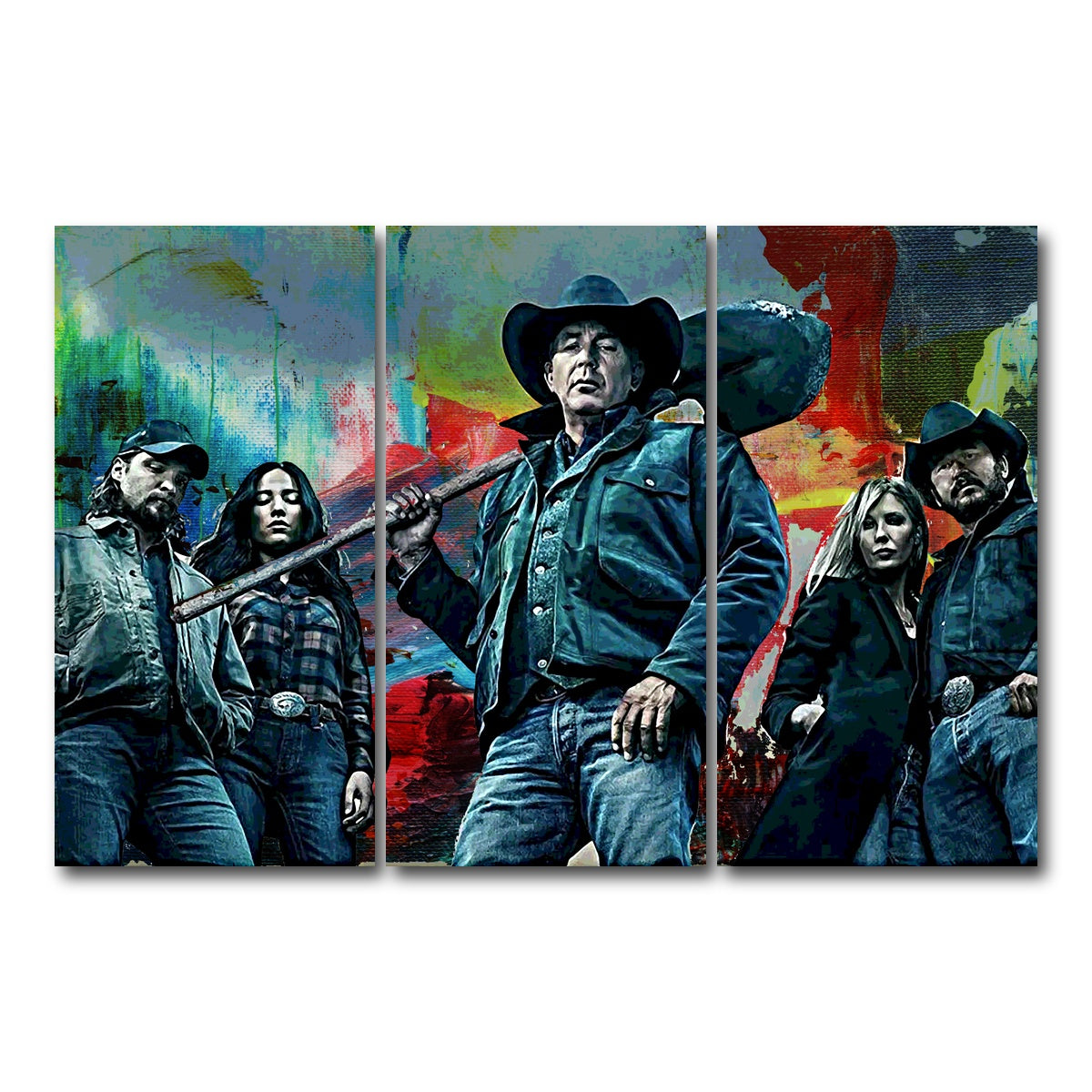 AUTO-MOCKUP WHITE | Yellowstone | 3 Piece | Gallery Wrap Canvas | group=12x24