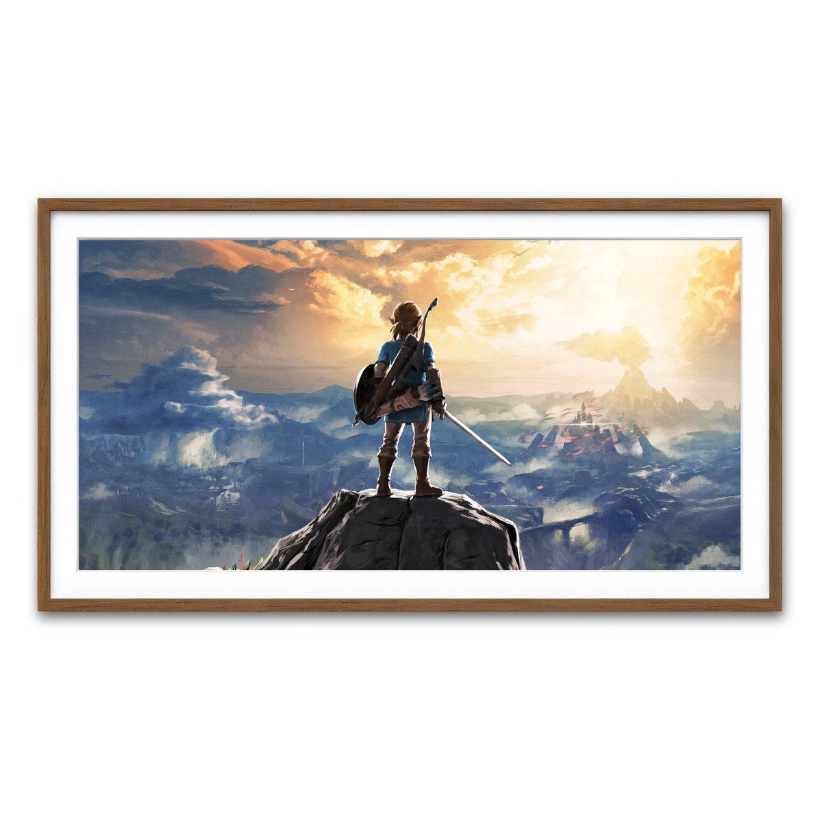 Framed Print 2x1 Walnut