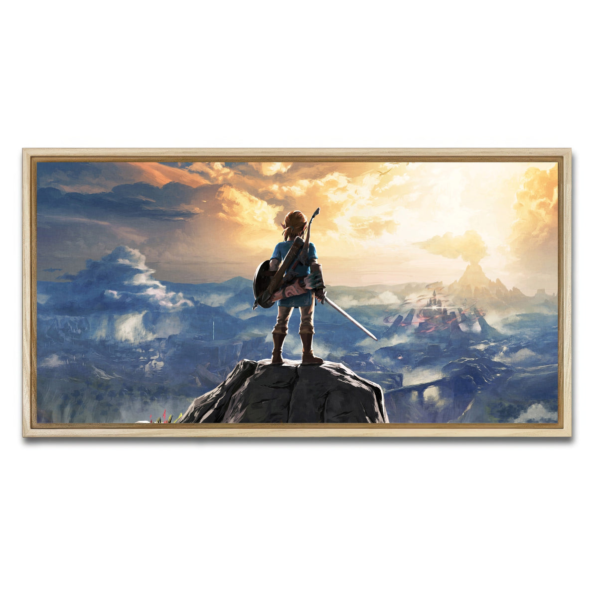 AUTO-MOCKUP WHITE | Zelda Breath of the Wild | 1 Piece | Natural Frame | group=2x1