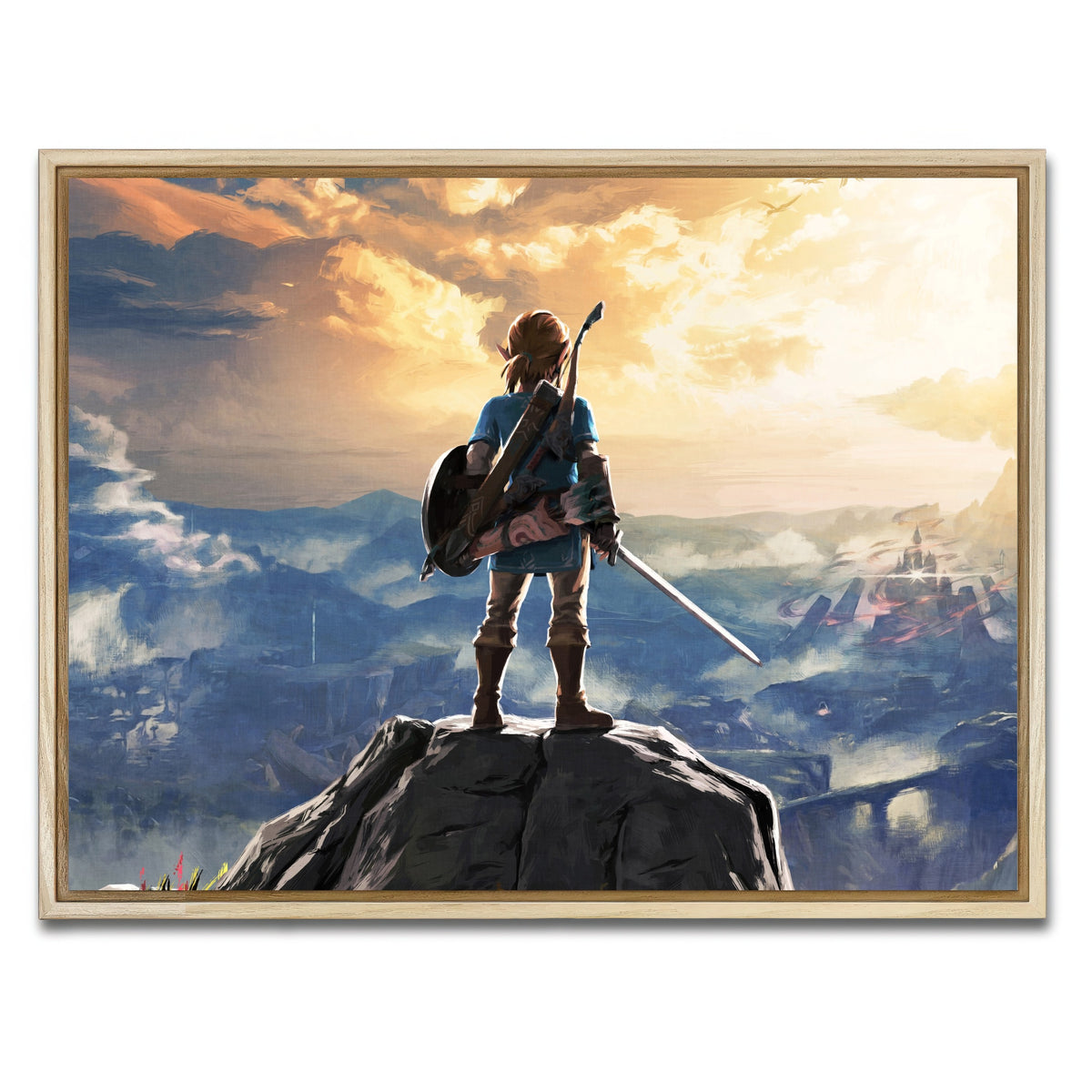 AUTO-MOCKUP WHITE | Zelda Breath of the Wild | 1 Piece | Natural Frame | group=4x3