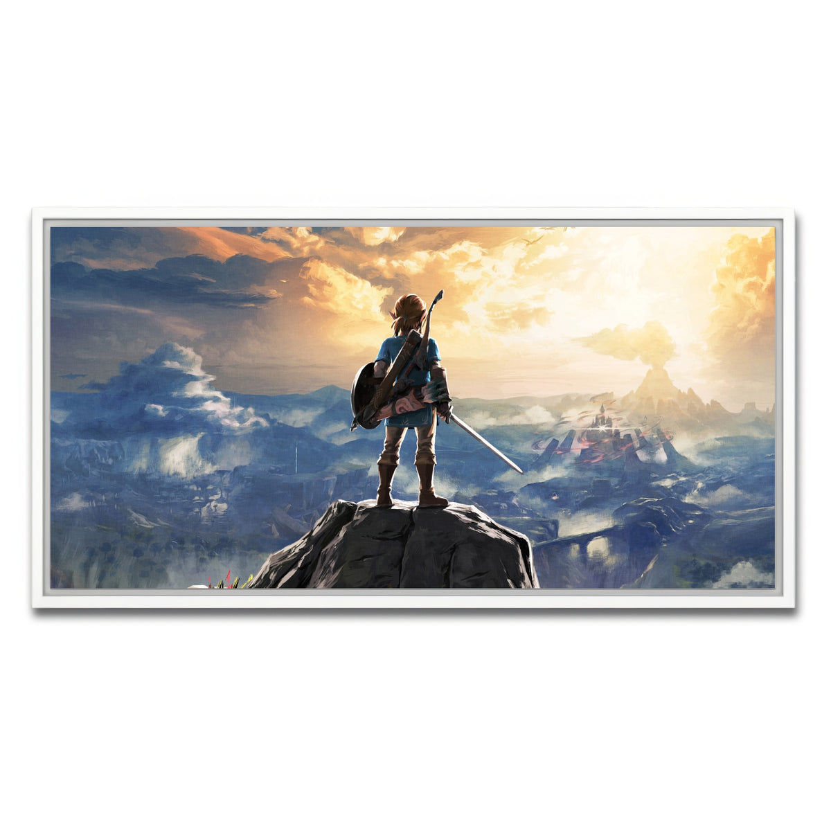 AUTO-MOCKUP WHITE | Zelda Breath of the Wild | 1 Piece | White Frame | group=2x1