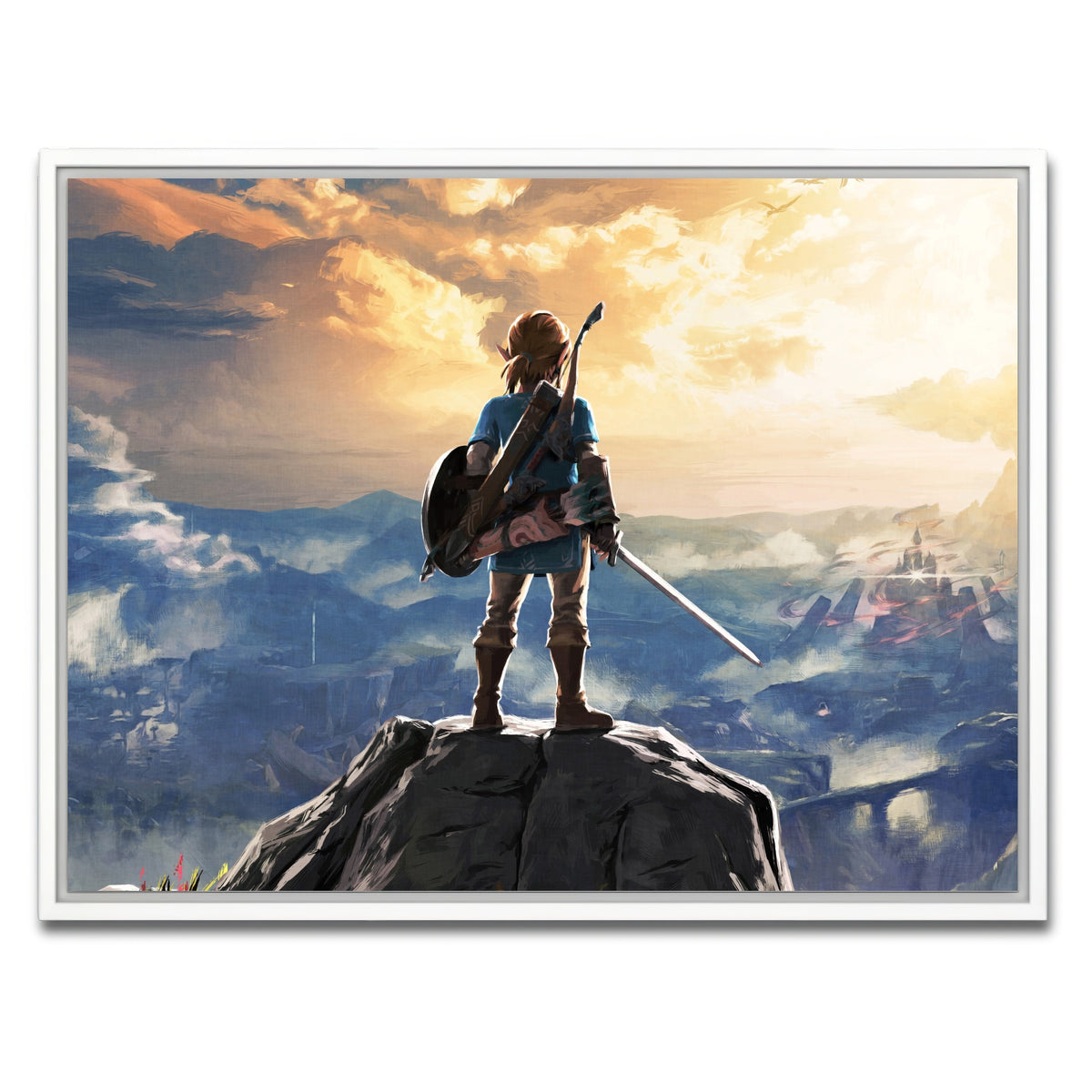 AUTO-MOCKUP WHITE | Zelda Breath of the Wild | 1 Piece | White Frame | group=4x3