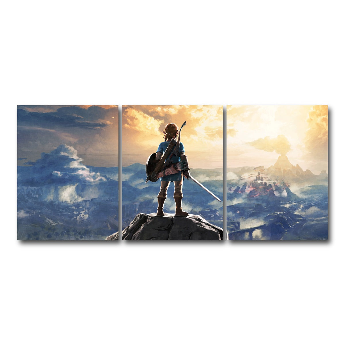 AUTO-MOCKUP WHITE | Zelda Breath of the Wild | 3 Piece | Gallery Wrapped | group=18x24