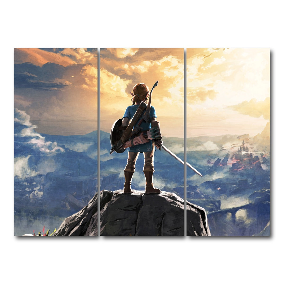 AUTO-MOCKUP WHITE | Zelda Breath of the Wild | 3 Piece | Gallery Wrapped | group=8x18