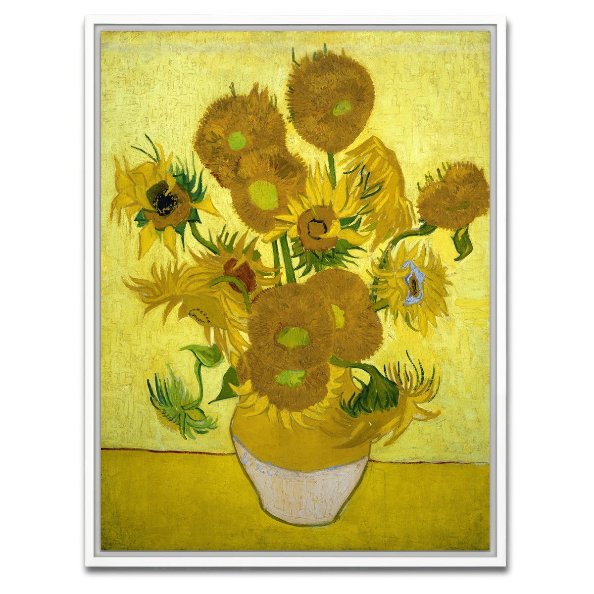 AUTO-MOCKUP WHITE | Zonnebloemen | 1 Piece | White Framed Canvas | group=3x4