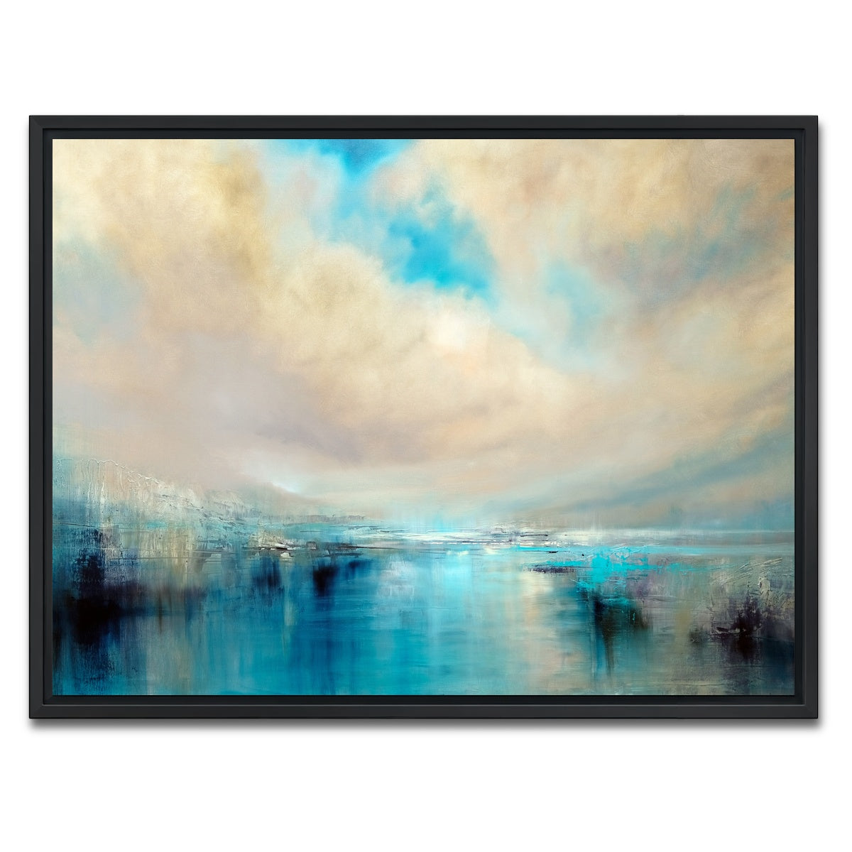 AUTO-MOCKUP WHITE | angekommen | 1 Piece | Black Framed Canvas | group=4x3