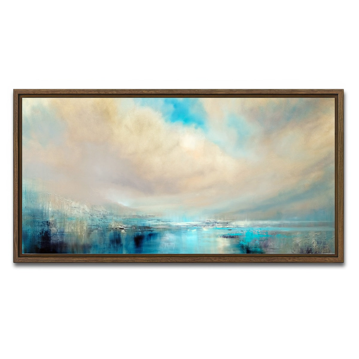 AUTO-MOCKUP WHITE | angekommen | 1 Piece | Walnut Framed Canvas | group=2x1