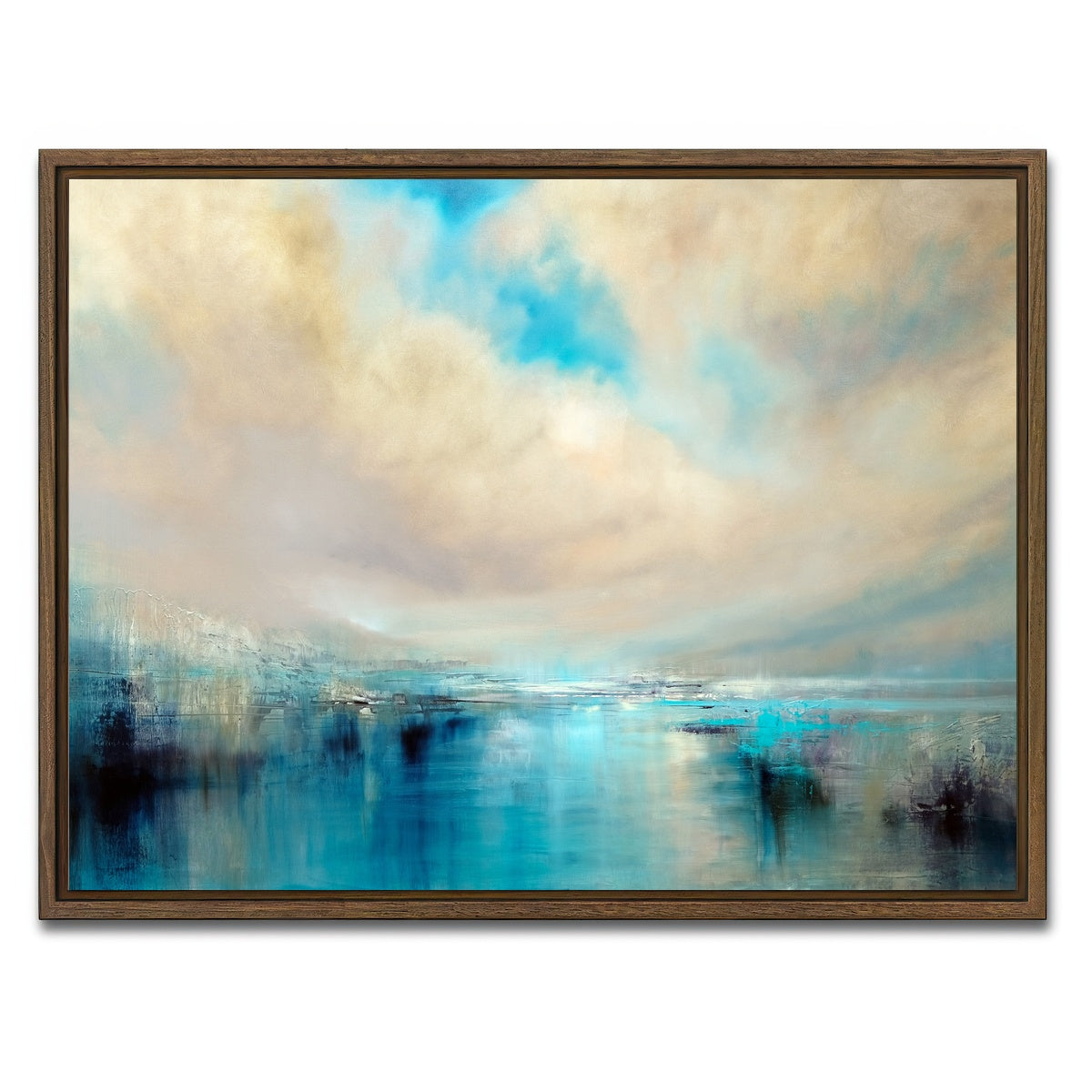 AUTO-MOCKUP WHITE | angekommen | 1 Piece | Walnut Framed Canvas | group=4x3