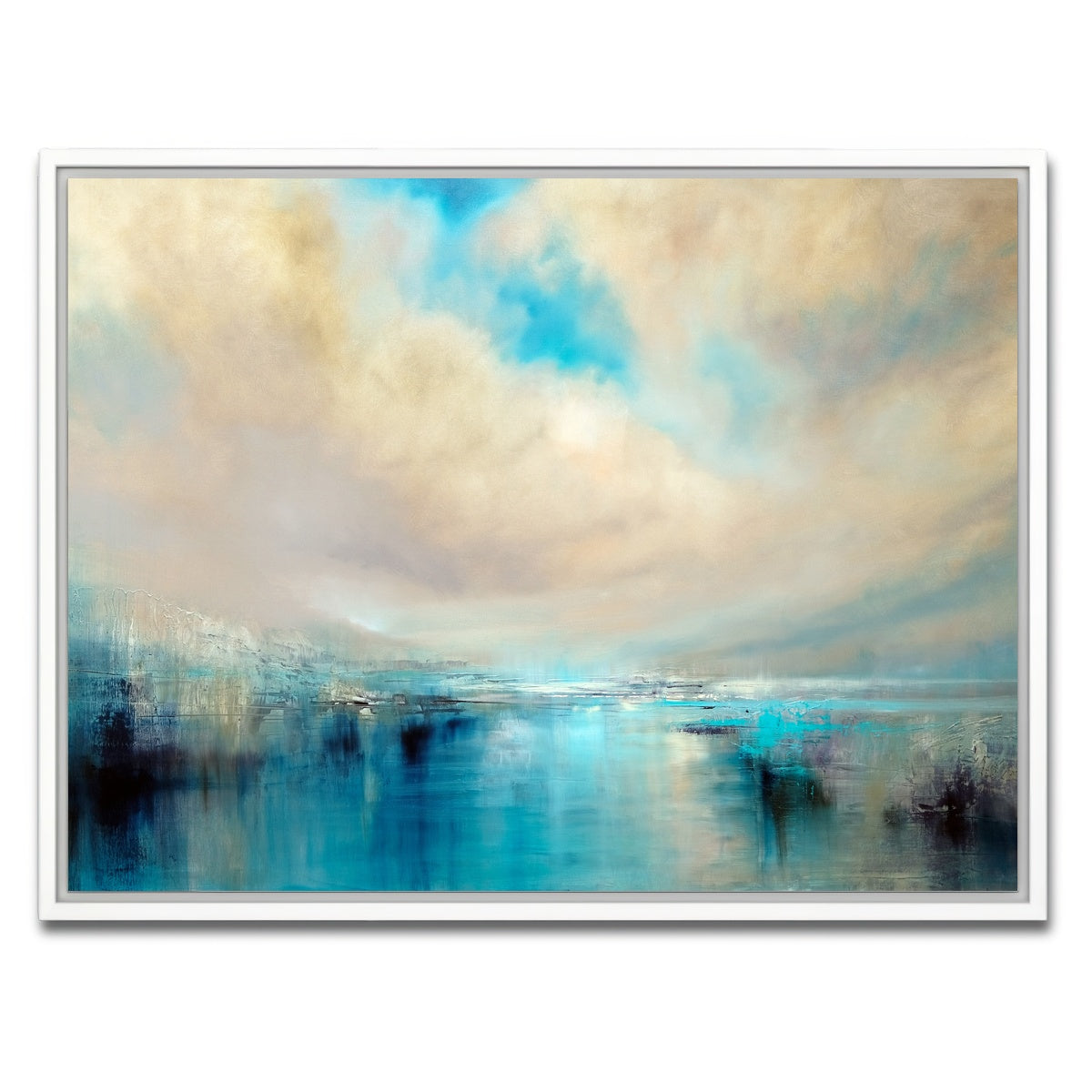 AUTO-MOCKUP WHITE | angekommen | 1 Piece | White Framed Canvas | group=4x3