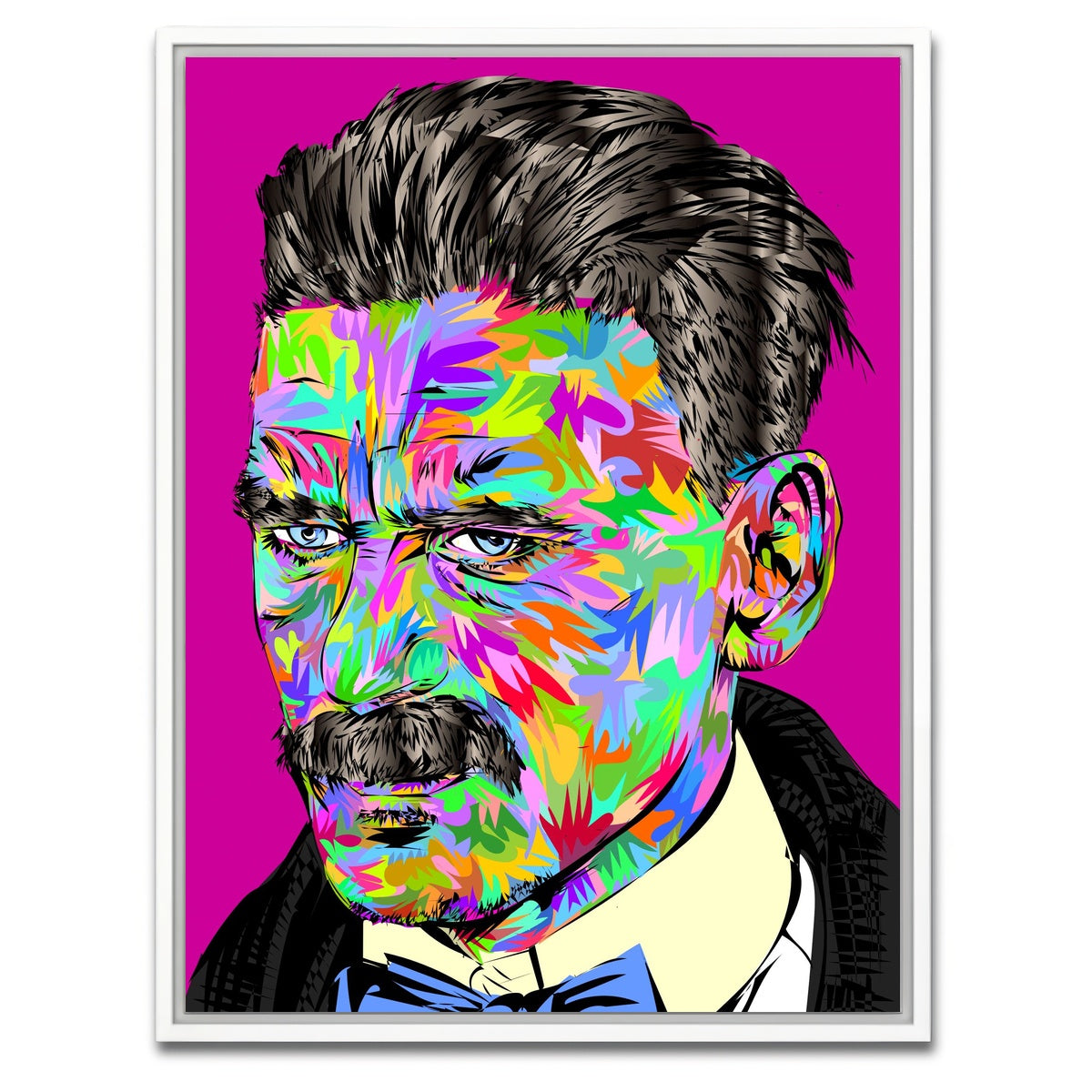 AUTO-MOCKUP WHITE | arthur shelby color splash | 1 Piece | White Framed Canvas | group=3x4