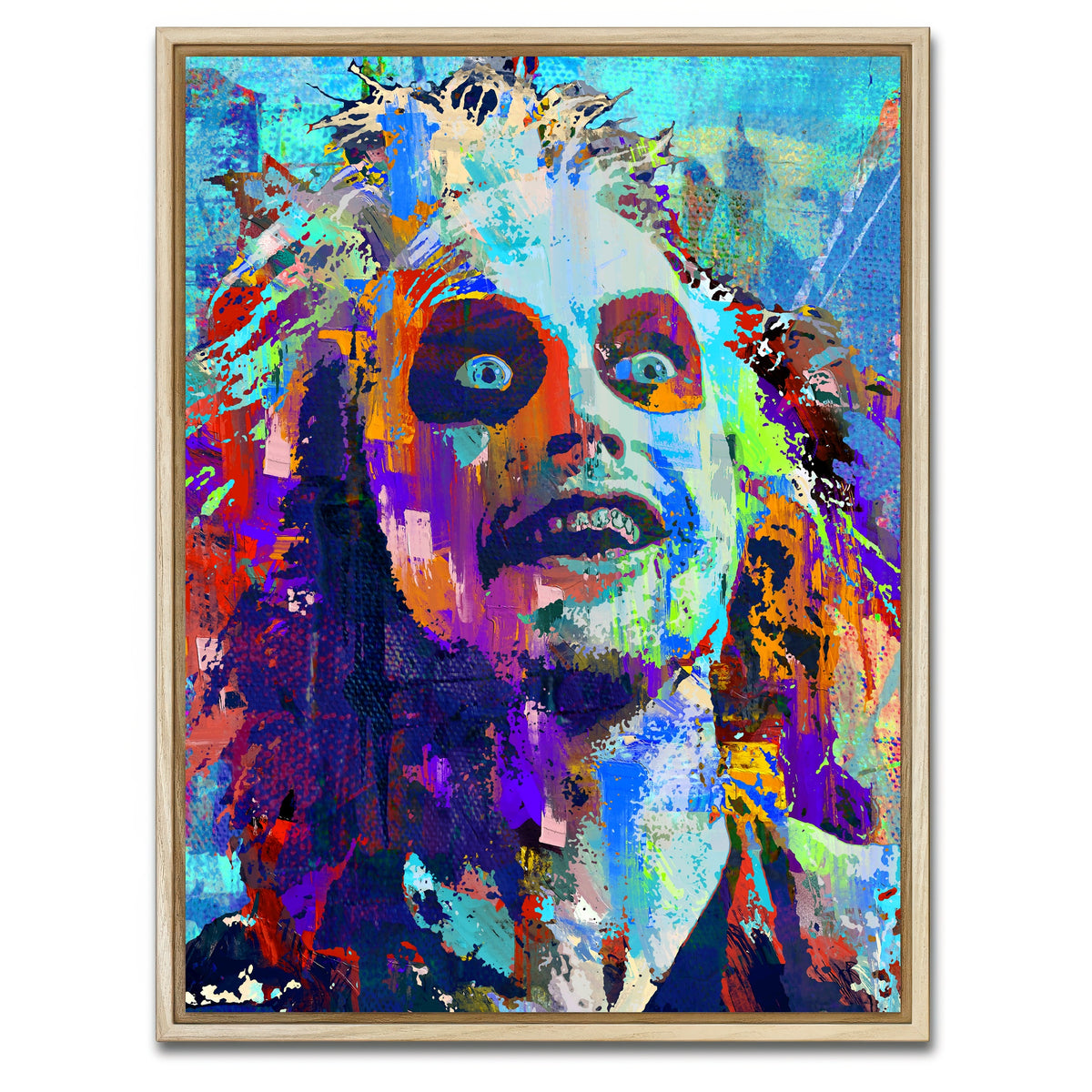 AUTO-MOCKUP WHITE | beetlejuice blue | 1 Piece | Natural Framed Canvas | group=3x4
