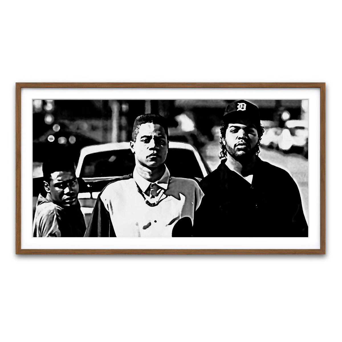 Framed Print 2x1 Walnut