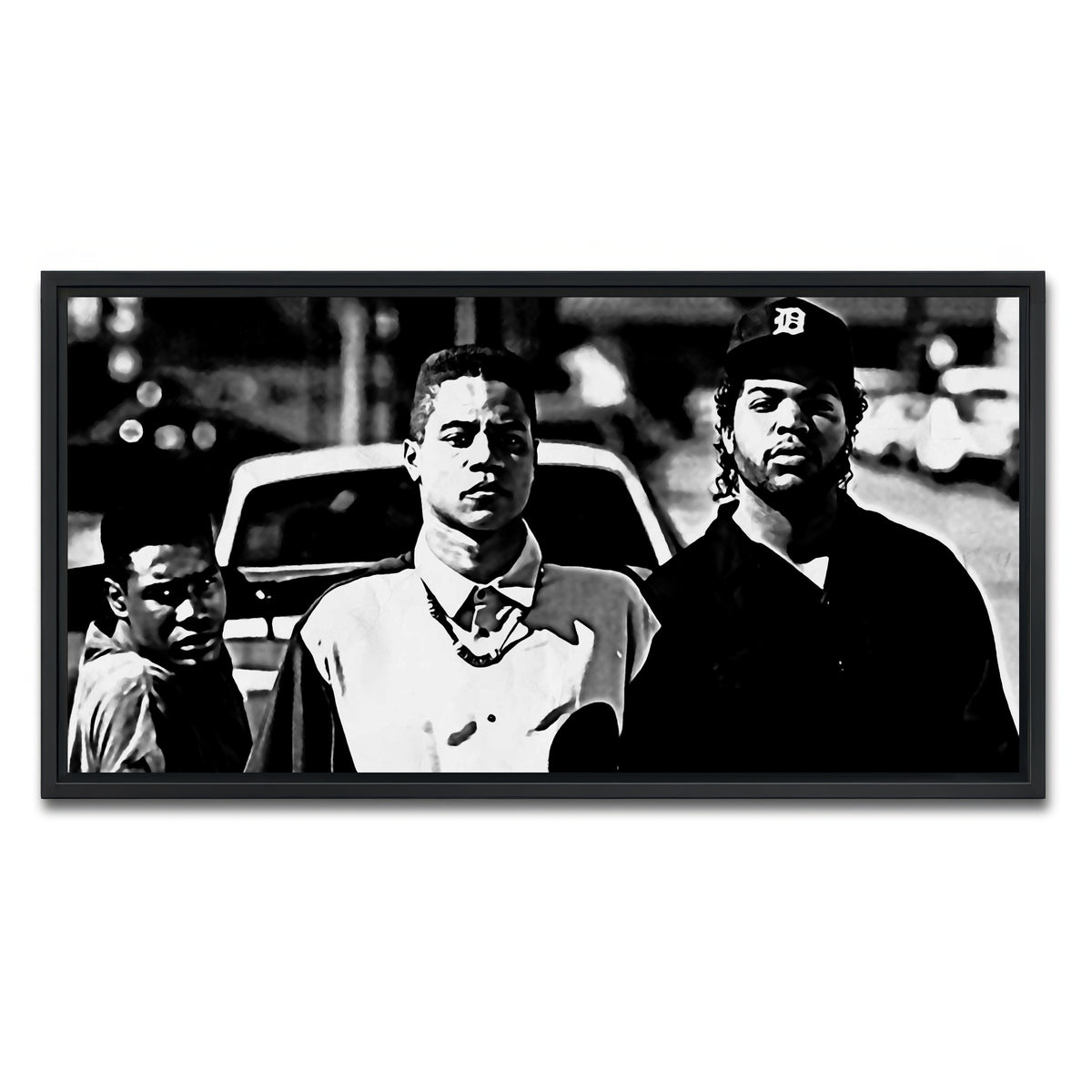 AUTO-MOCKUP WHITE | boyz n the hood | 1 Piece | Black Framed Canvas | group=2x1