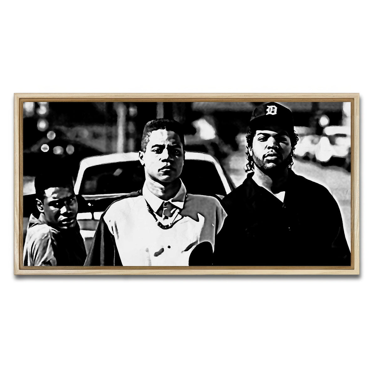 AUTO-MOCKUP WHITE | boyz n the hood | 1 Piece | Natural Framed Canvas | group=2x1