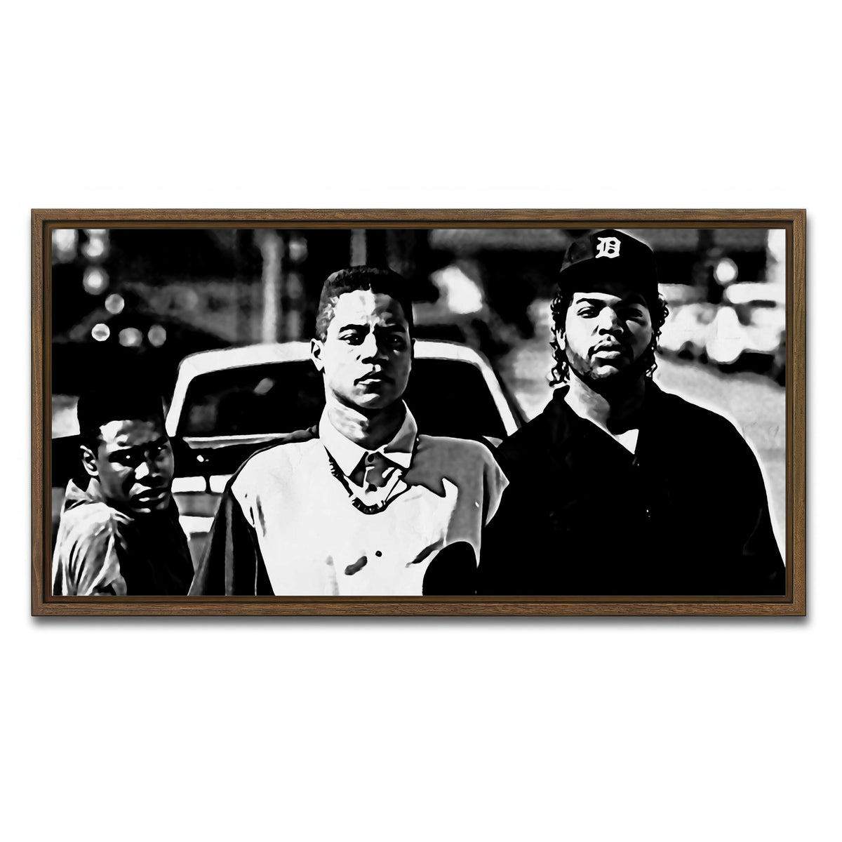 AUTO-MOCKUP WHITE | boyz n the hood | 1 Piece | Walnut Framed Canvas | group=2x1