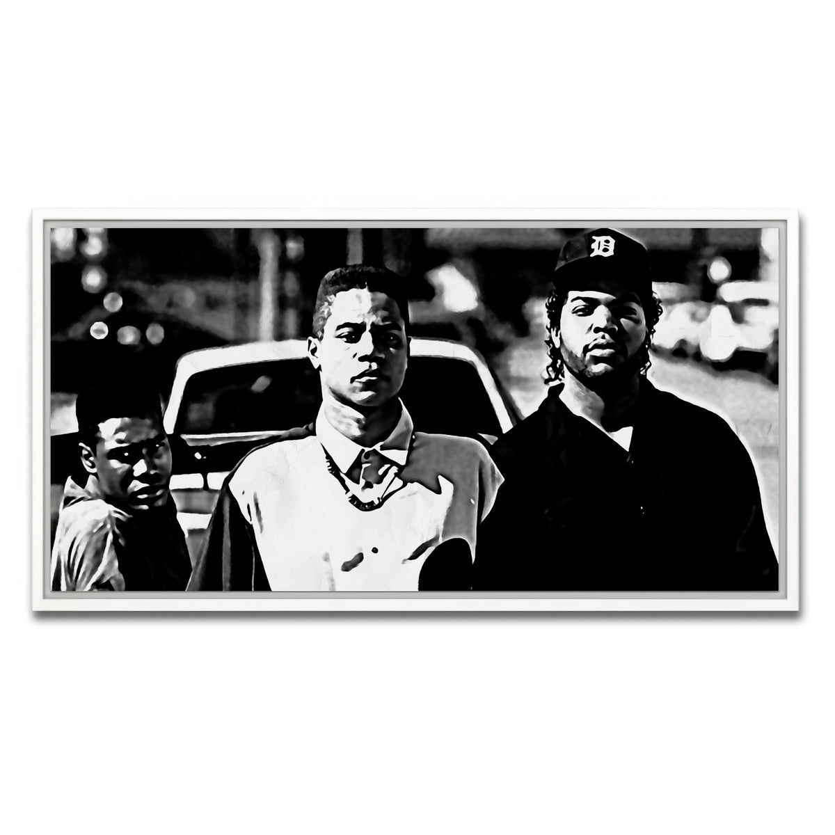 AUTO-MOCKUP WHITE | boyz n the hood | 1 Piece | White Framed Canvas | group=2x1