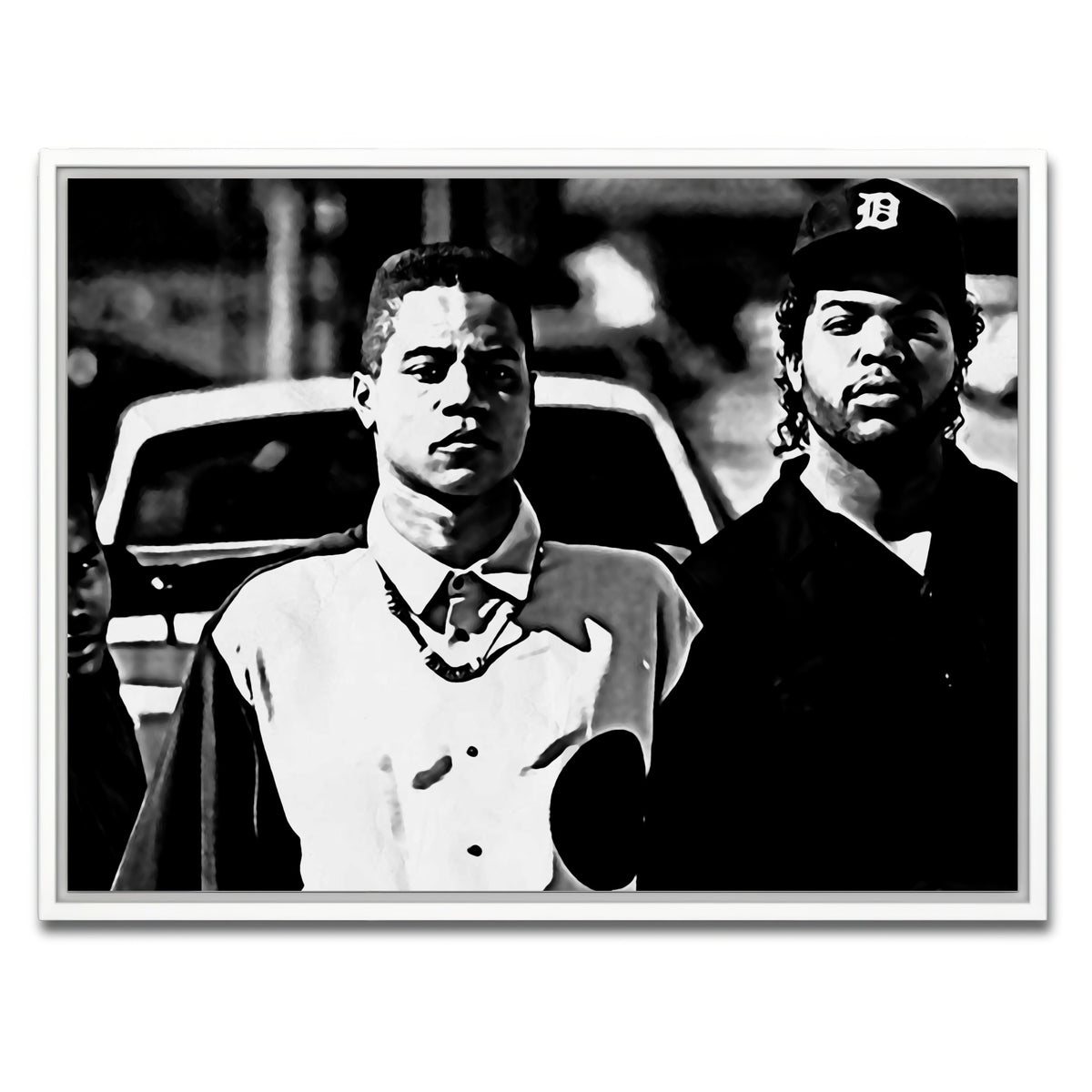AUTO-MOCKUP WHITE | boyz n the hood | 1 Piece | White Framed Canvas | group=4x3