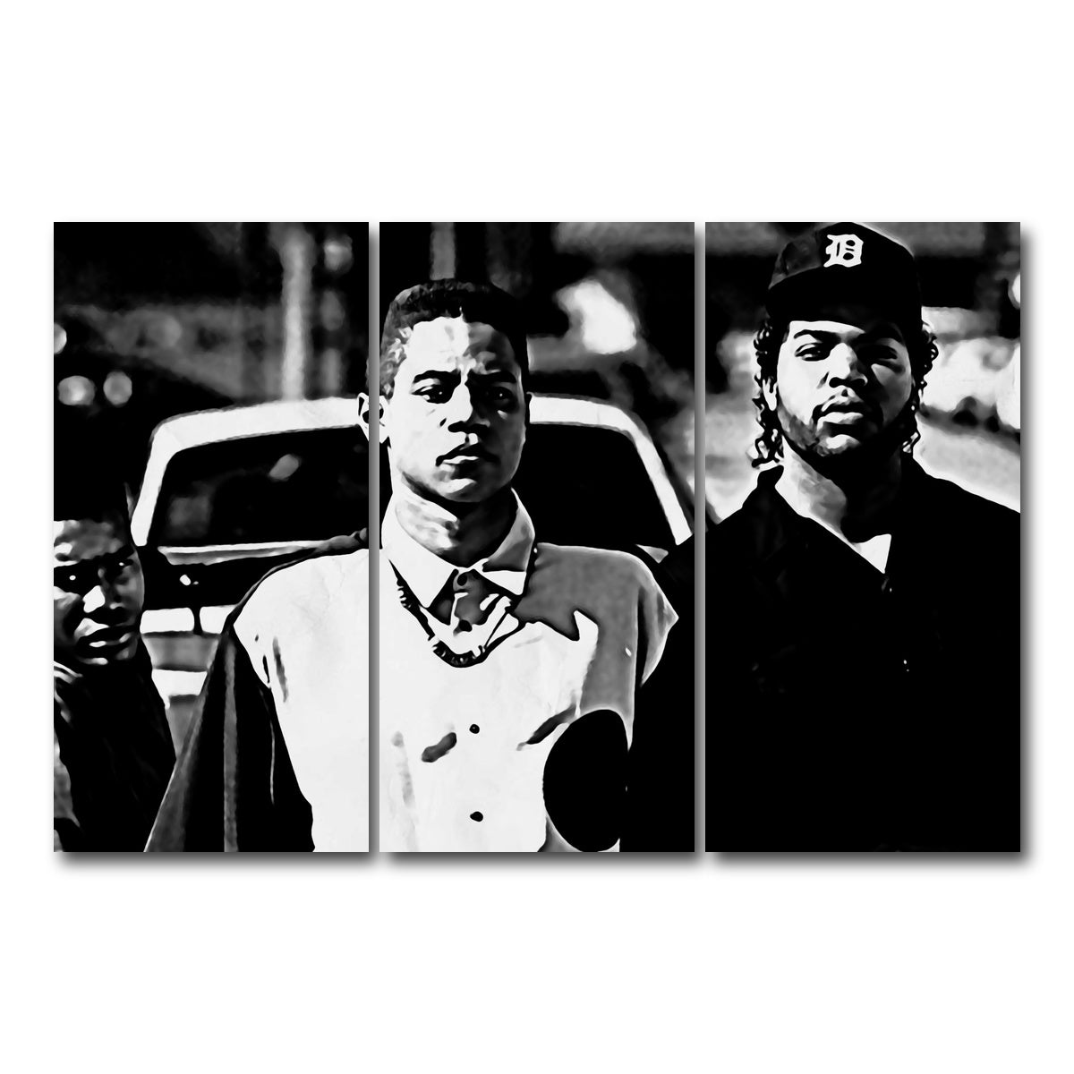 AUTO-MOCKUP WHITE | boyz n the hood | 3 Piece | Gallery Wrap Canvas | group=12x24