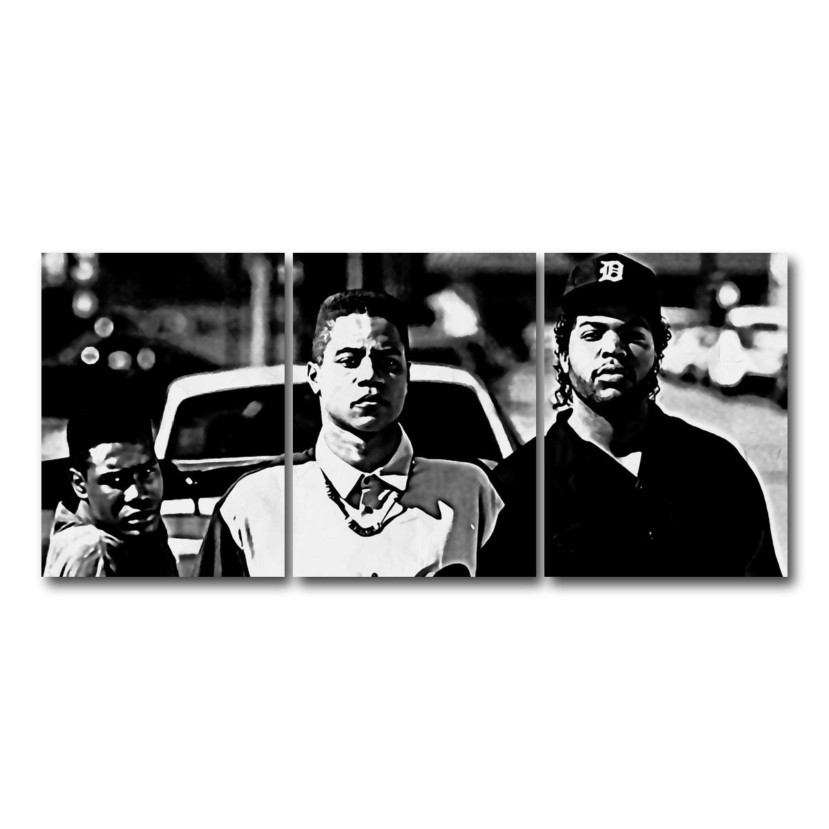 AUTO-MOCKUP WHITE | boyz n the hood | 3 Piece | Gallery Wrap Canvas | group=18x24