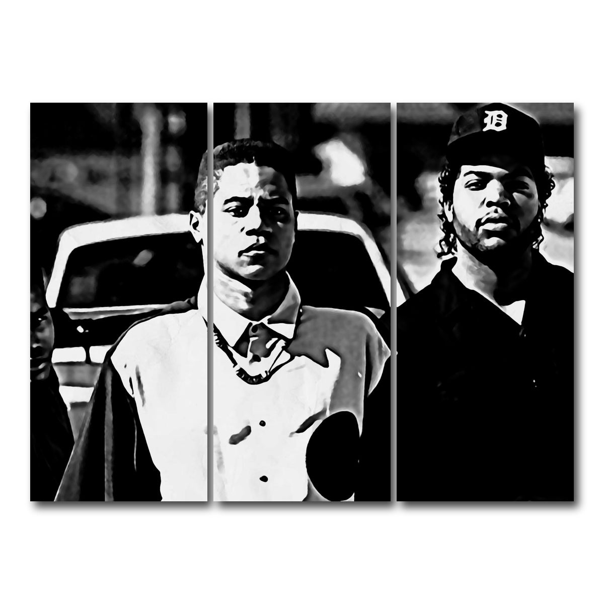 AUTO-MOCKUP WHITE | boyz n the hood | 3 Piece | Gallery Wrap Canvas | group=8x18