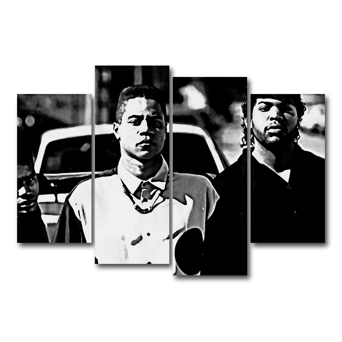 AUTO-MOCKUP WHITE | boyz n the hood | 4 Piece | Gallery Wrap Canvas | group=4_short