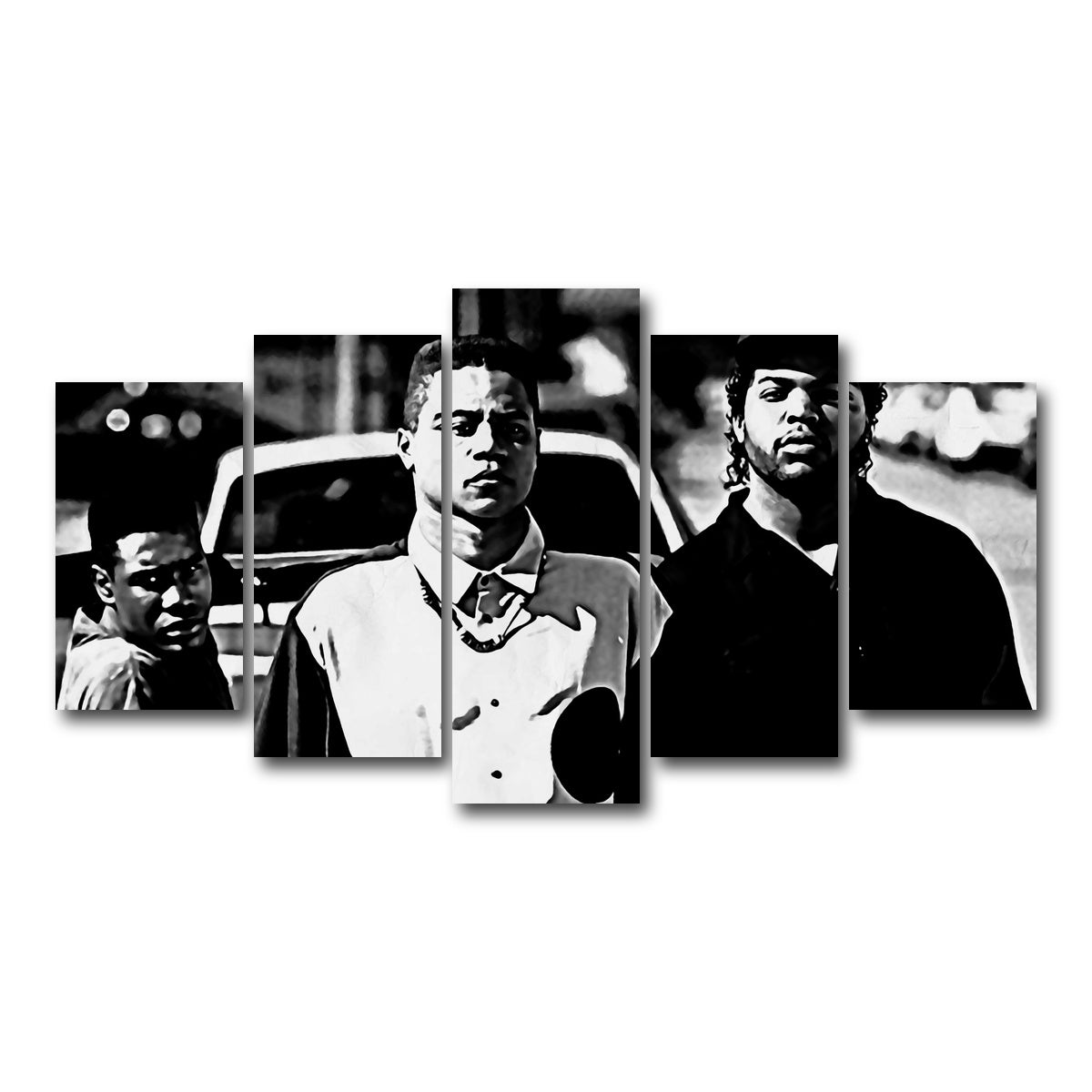 AUTO-MOCKUP WHITE | boyz n the hood | 5 Piece | Gallery Wrap Canvas | group=5_normal