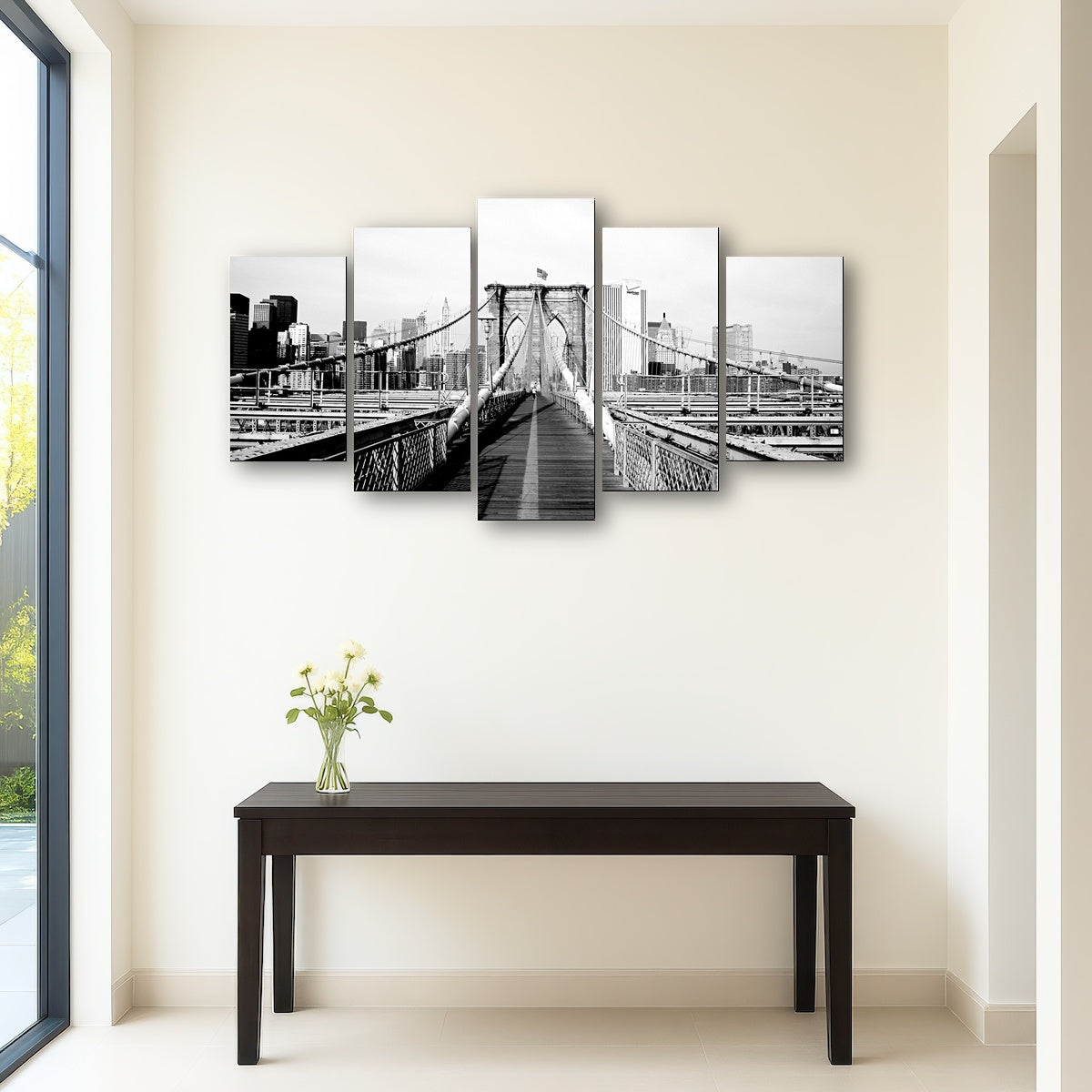 AUTO-MOCKUP ROOM | brooklyn bridge flag