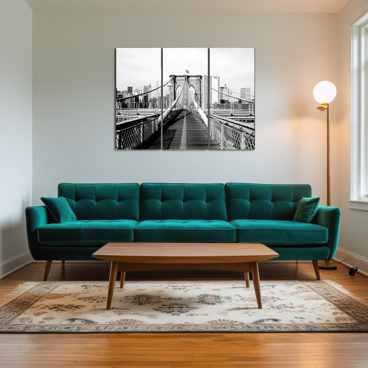 AUTO-MOCKUP ROOM | brooklyn bridge flag