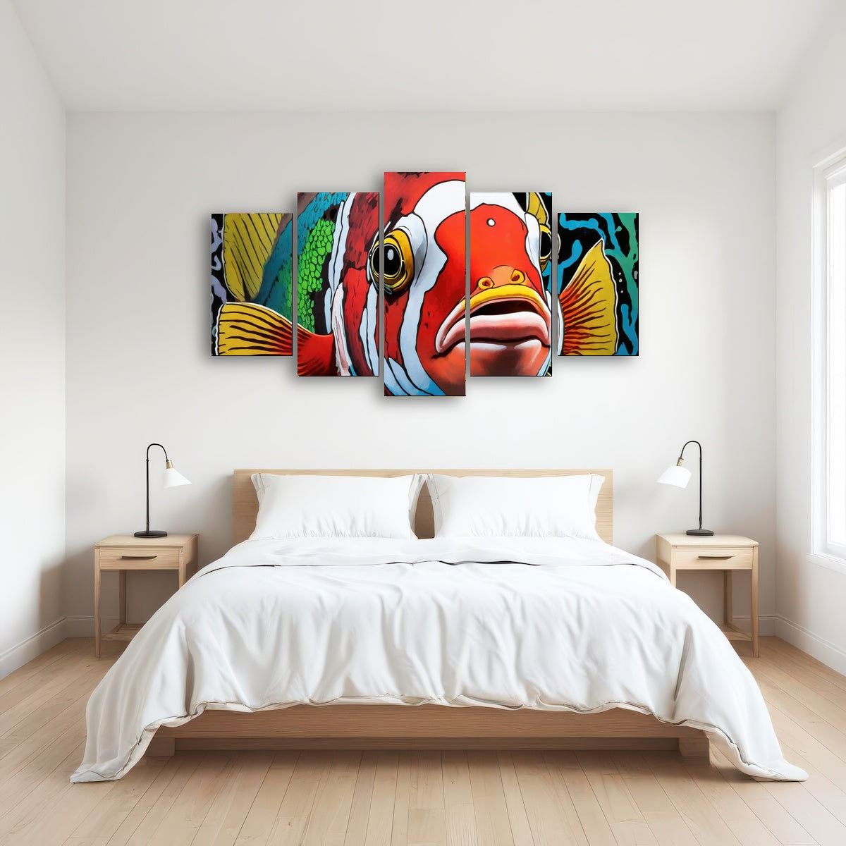 AUTO-MOCKUP ROOM | clown fish graffiti