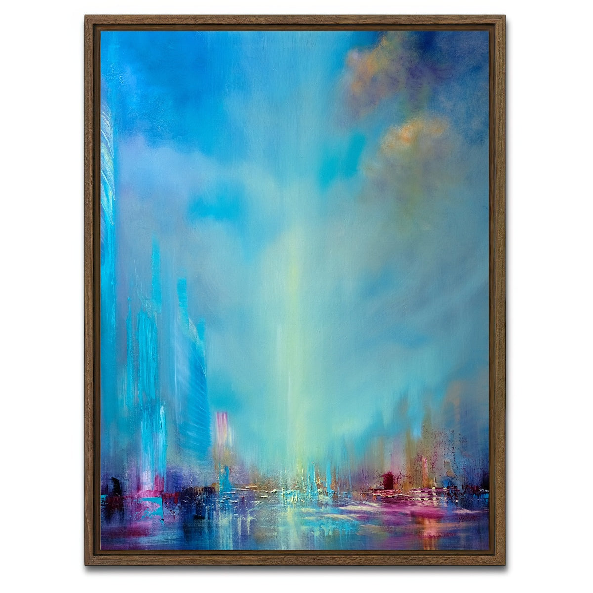 AUTO-MOCKUP WHITE | endless | 1 Piece | Walnut Framed Canvas | group=3x4