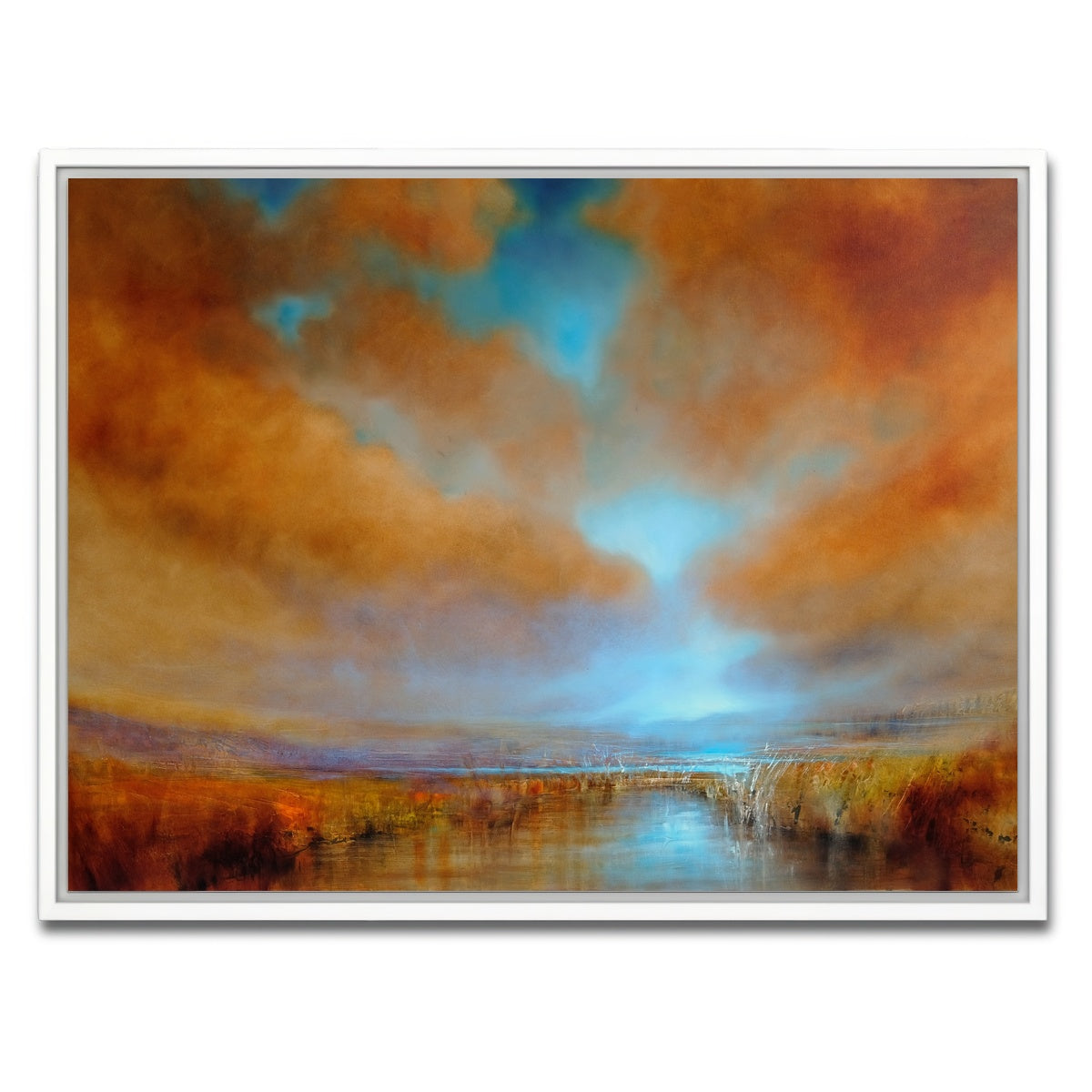 AUTO-MOCKUP WHITE | farben des lichts | 1 Piece | White Framed Canvas | group=4x3