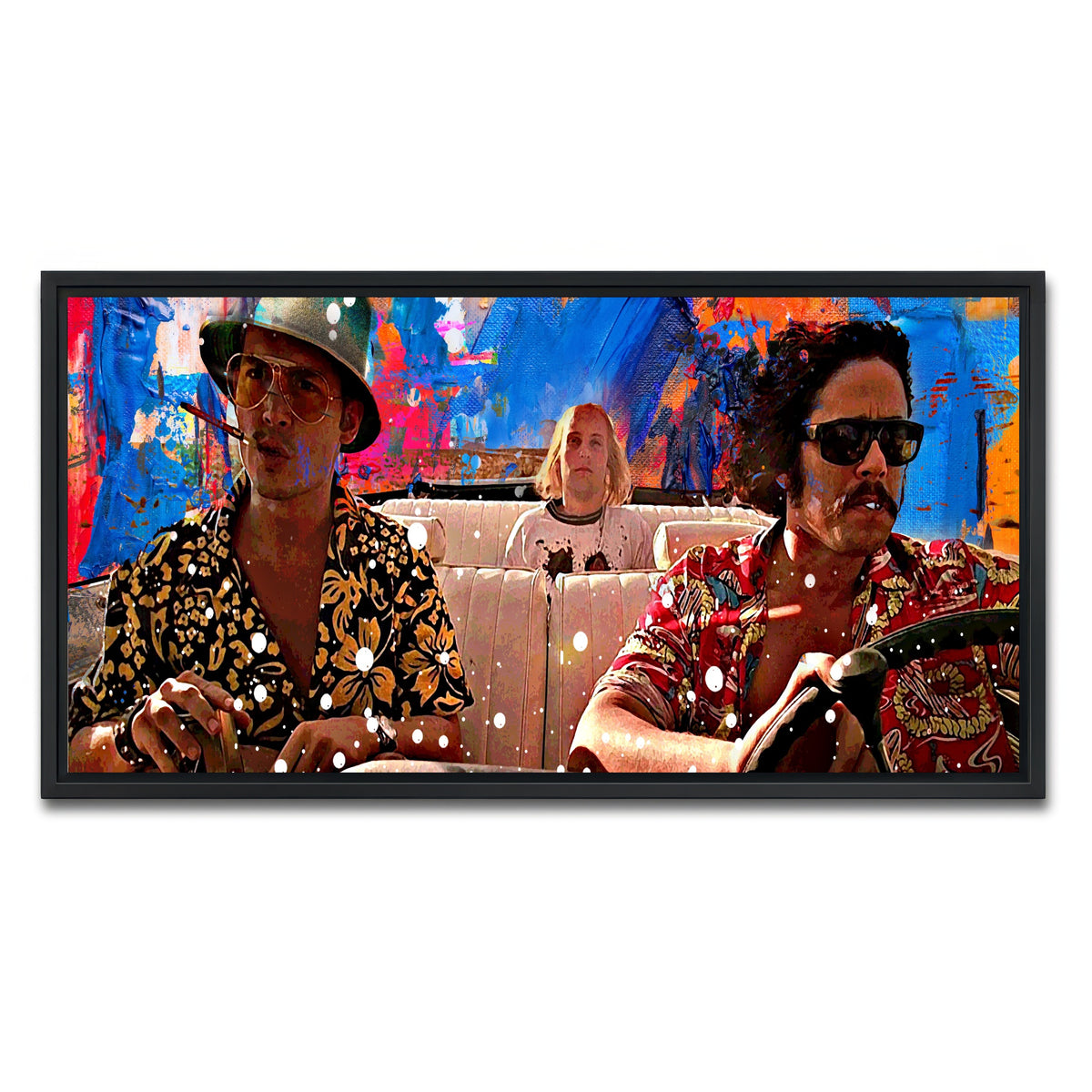 AUTO-MOCKUP WHITE | fear and loathing | 1 Piece | Black Frame | group=2x1