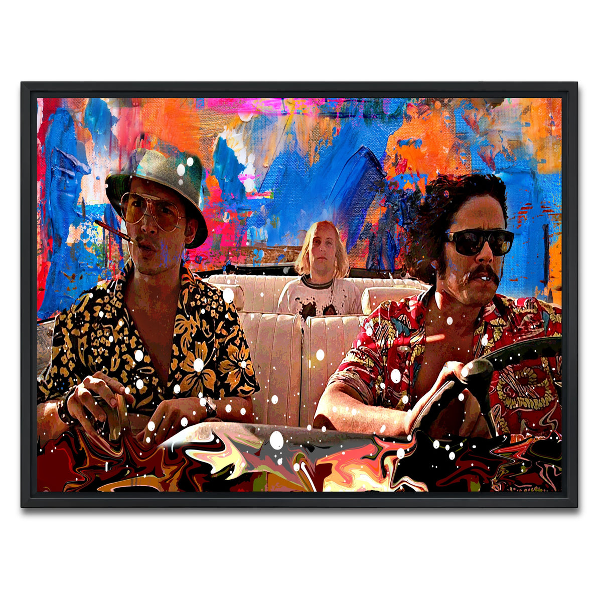 AUTO-MOCKUP WHITE | fear and loathing | 1 Piece | Black Frame | group=4x3