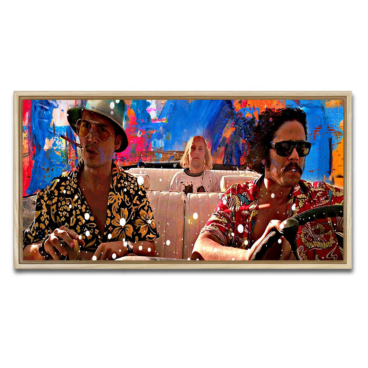 AUTO-MOCKUP WHITE | fear and loathing | 1 Piece | Natural Frame | group=2x1