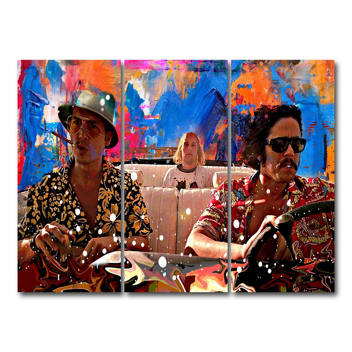 AUTO-MOCKUP WHITE | fear and loathing | 3 Piece | Gallery Wrapped | group=8x18