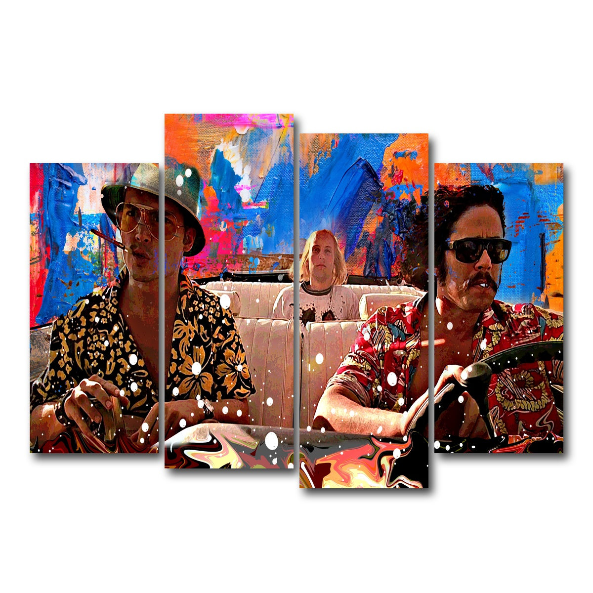 AUTO-MOCKUP WHITE | fear and loathing | 4 Piece | Gallery Wrapped | group=4_normal