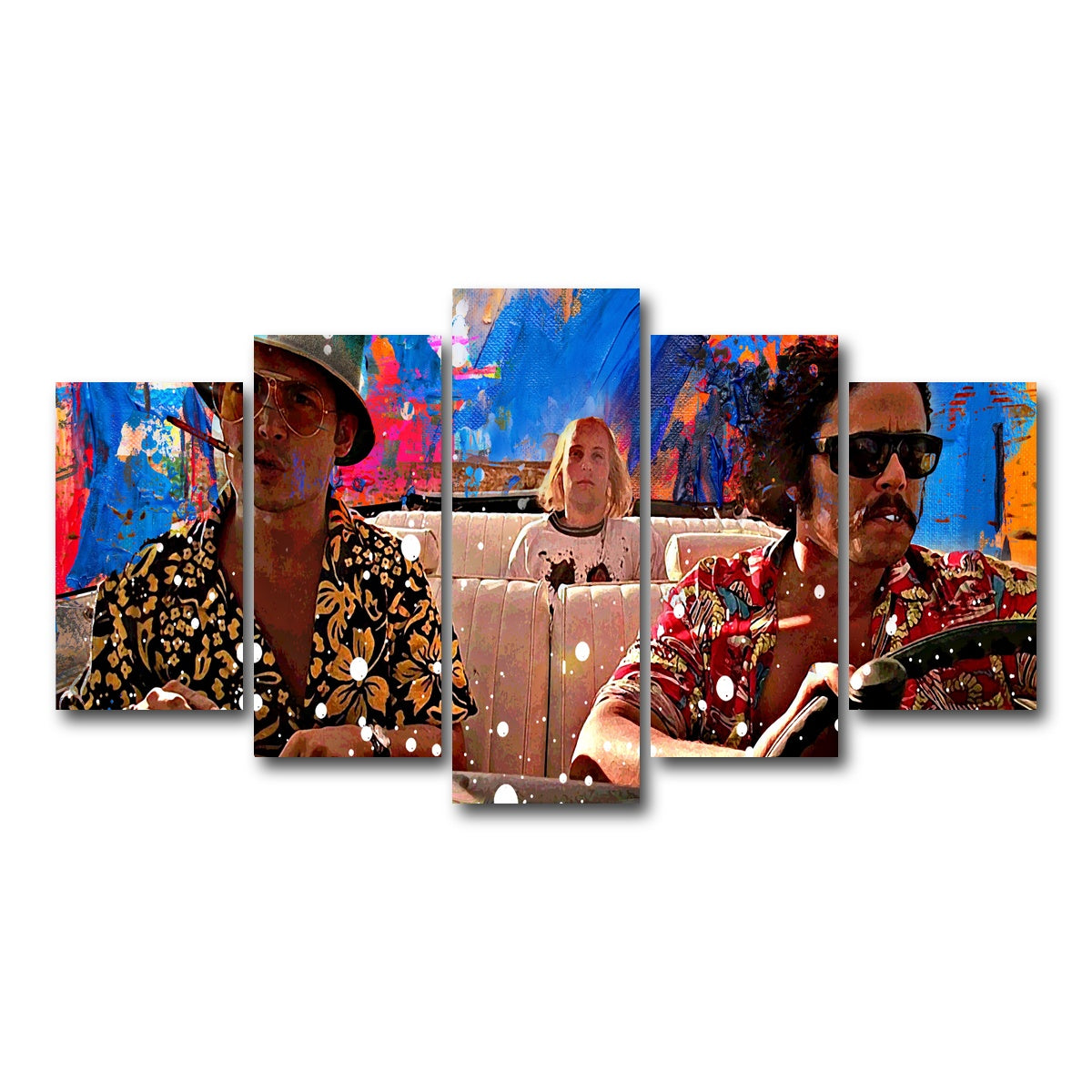 AUTO-MOCKUP WHITE | fear and loathing | 5 Piece | Gallery Wrapped | group=5_normal