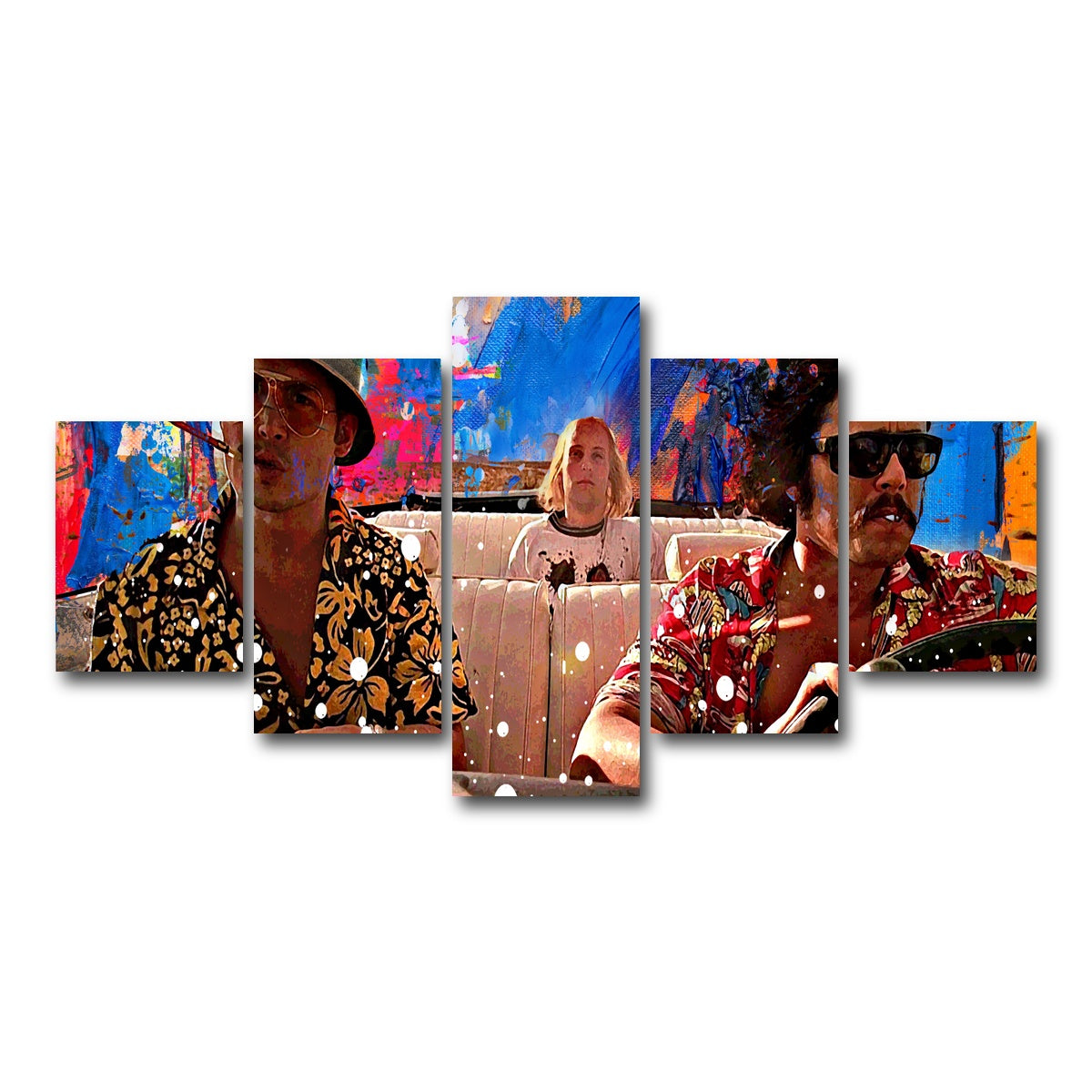 AUTO-MOCKUP WHITE | fear and loathing | 5 Piece | Gallery Wrapped | group=5_short