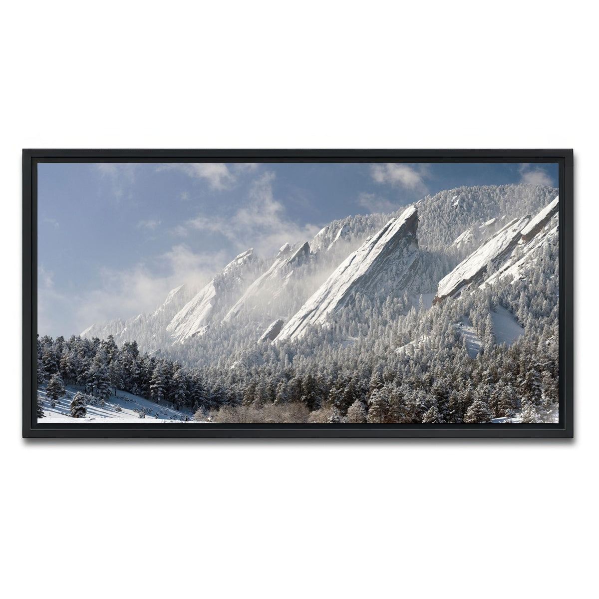 AUTO-MOCKUP WHITE | flatirons | 1 Piece | Black Framed Canvas | group=2x1