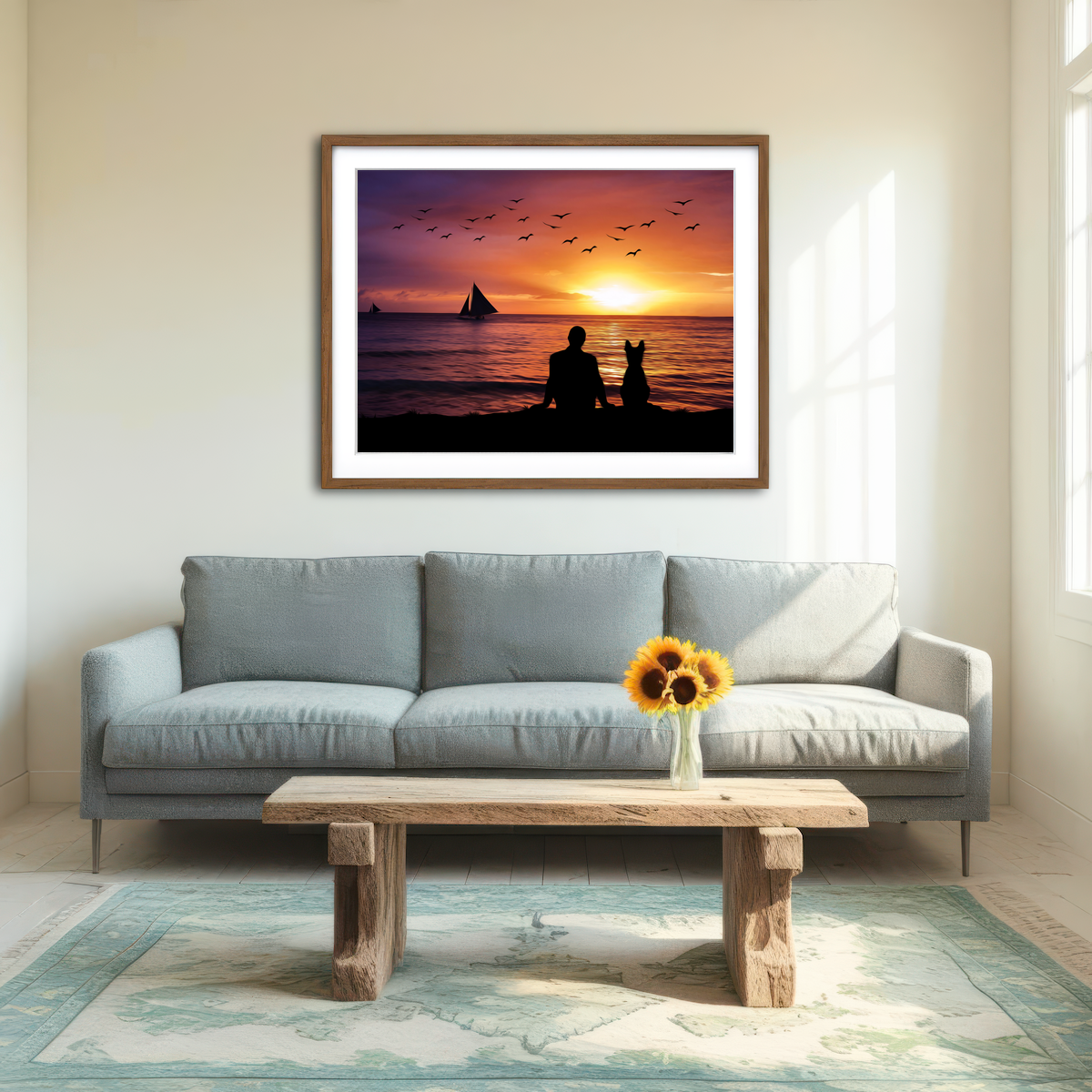 AUTO-MOCKUP ROOM | Friendship Sunset Wall Art