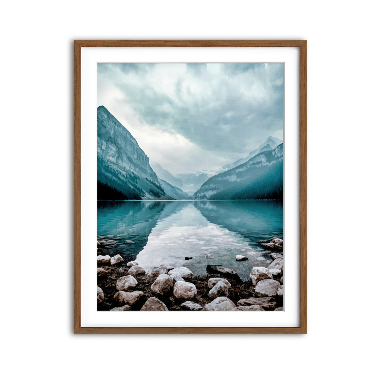 Framed Print 3x4 Walnut