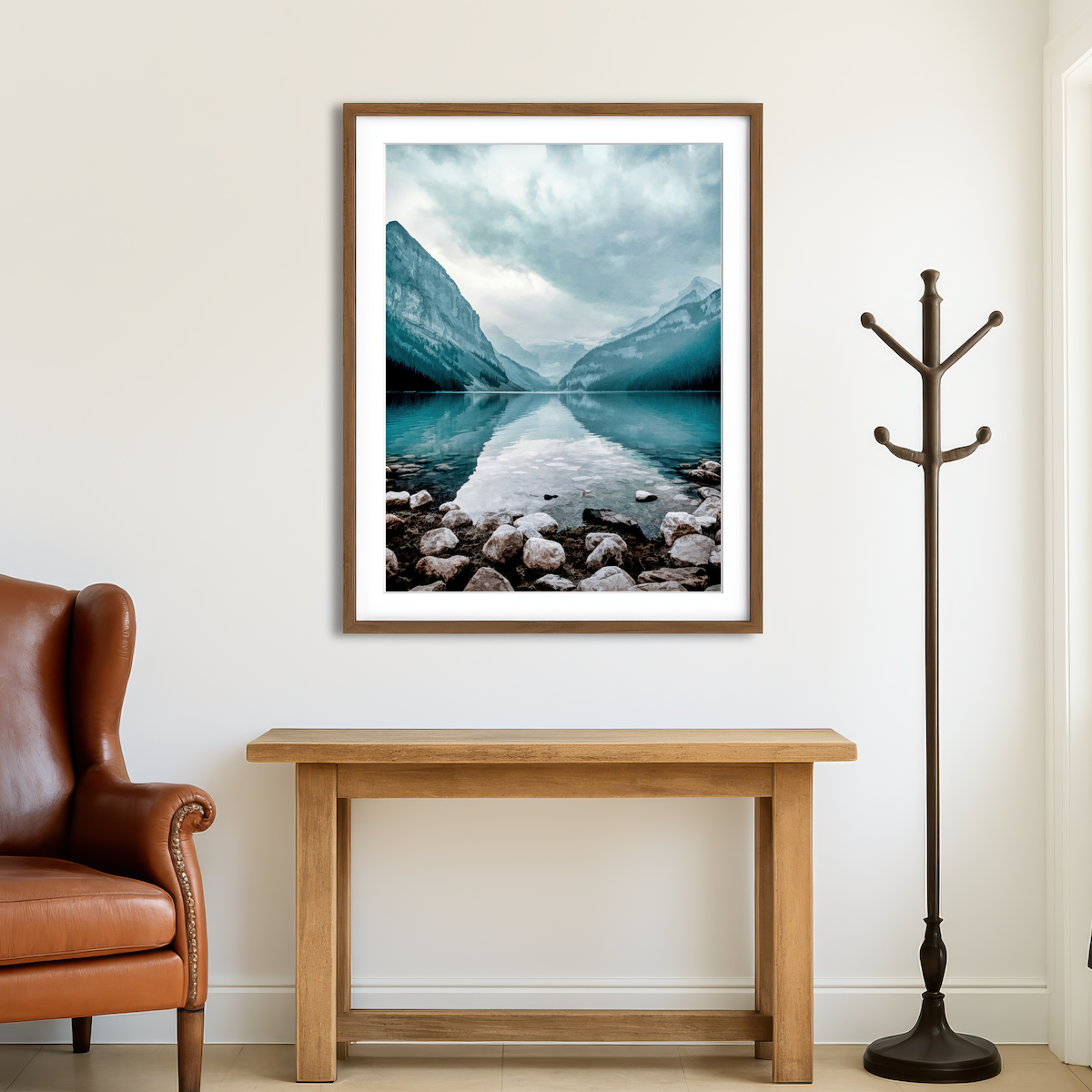 AUTO-MOCKUP ROOM | Glacial Lake Wall Art