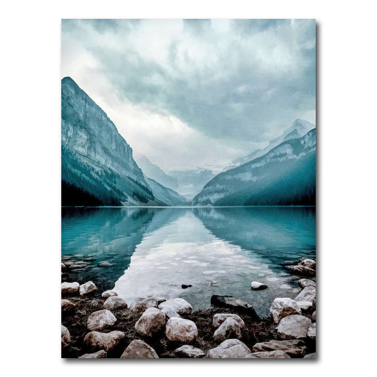 AUTO-MOCKUP WHITE | glacial lake | 1 Piece | Gallery Wrap Canvas | group=3x4