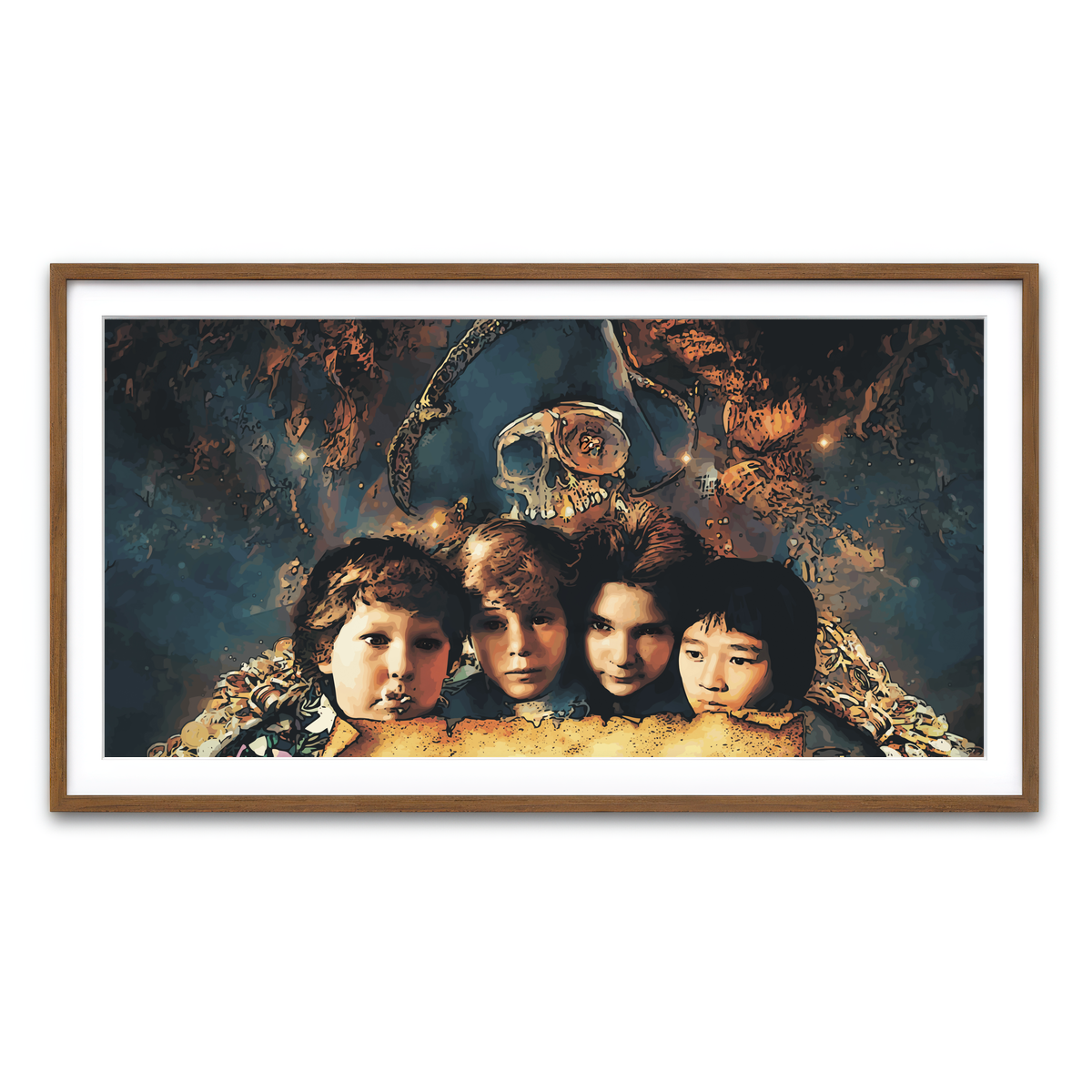 Framed Print 2x1 Walnut