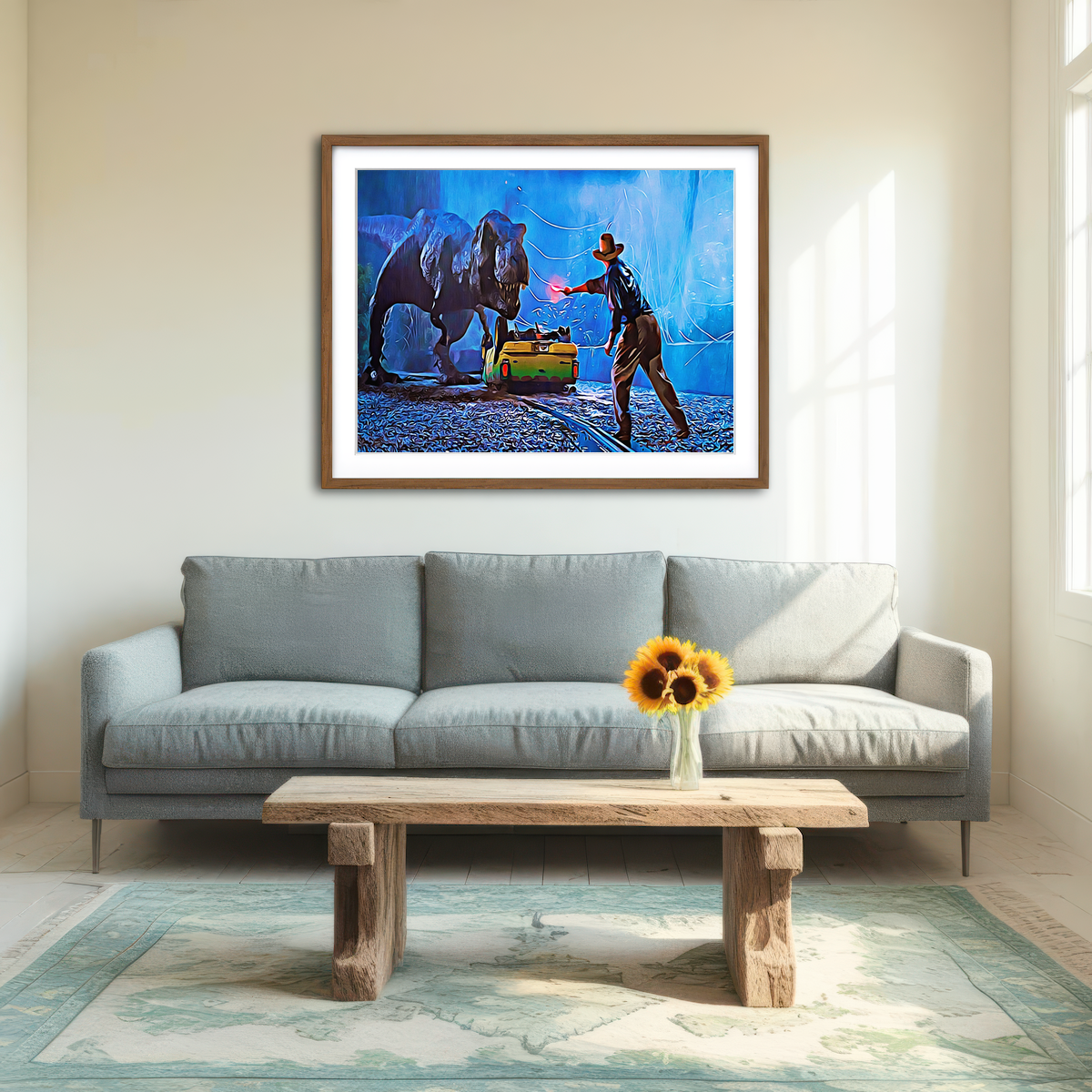 AUTO-MOCKUP ROOM | Jurassic Park Wall Art
