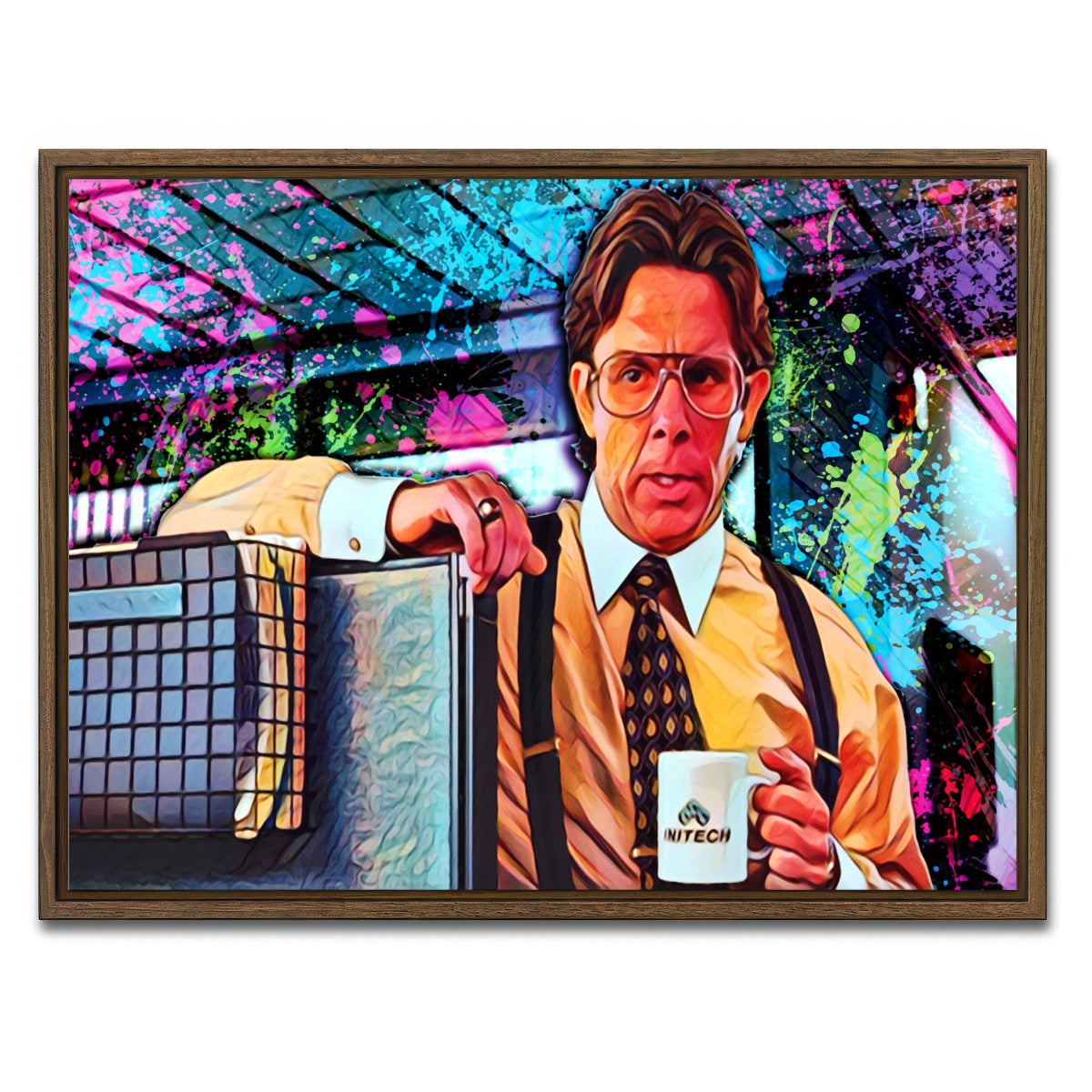 AUTO-MOCKUP WHITE | lumbergh | 1 Piece | Walnut Framed Canvas | group=4x3