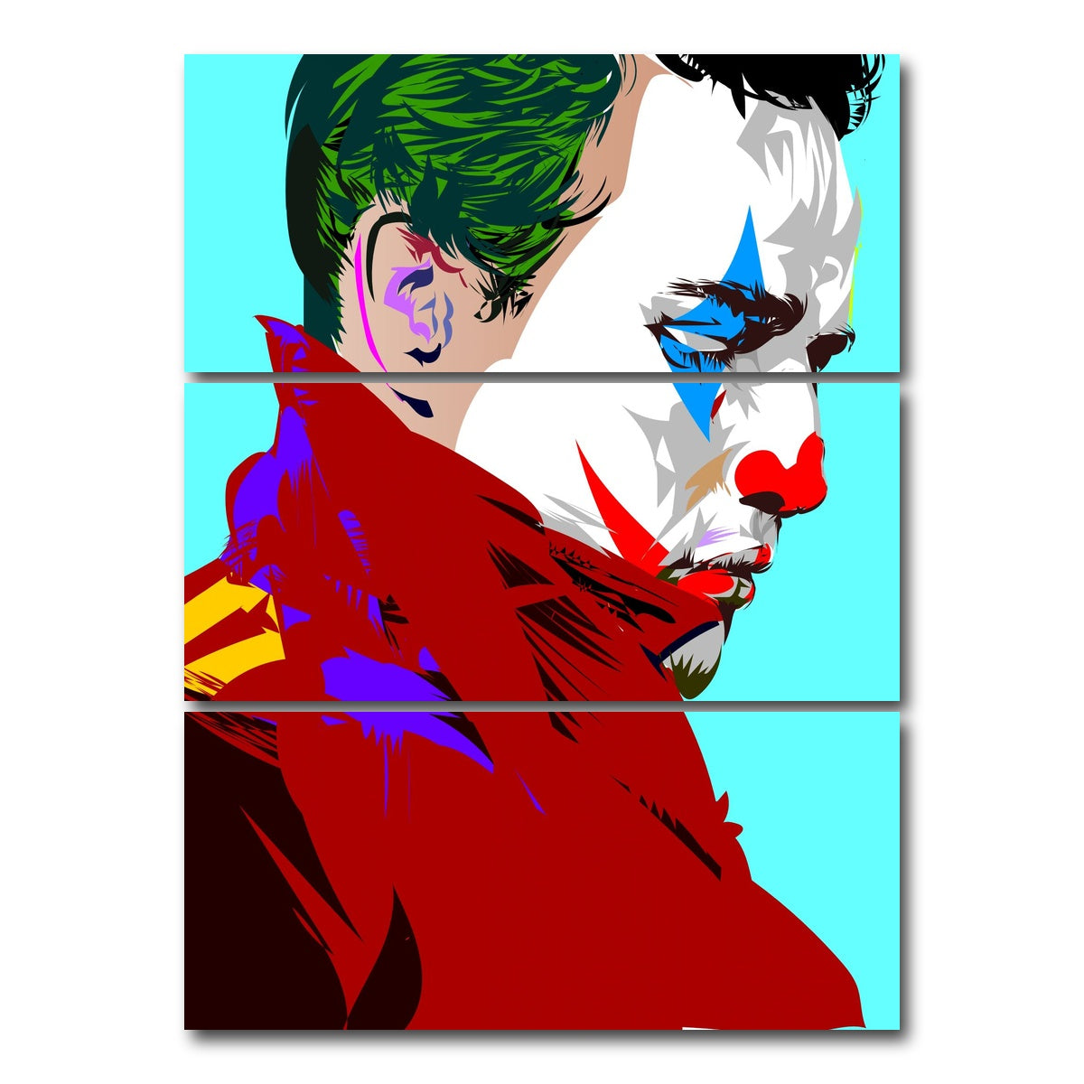 AUTO-MOCKUP WHITE | marlon brando joker | 3 Piece | Gallery Wrap Canvas | group=8x18_stacked