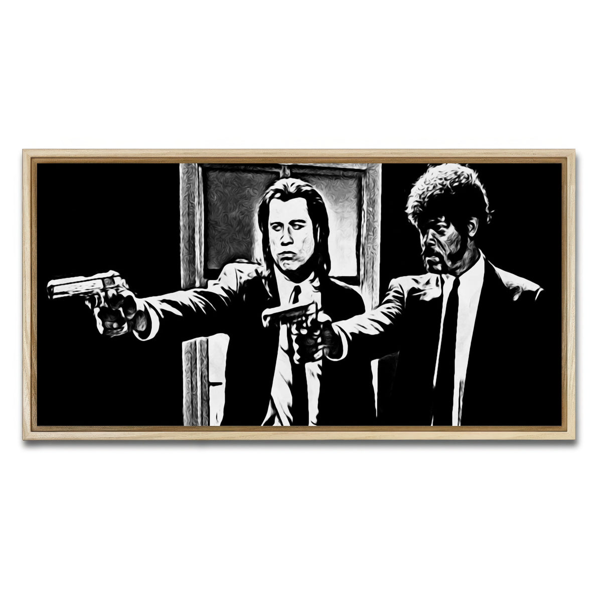 AUTO-MOCKUP WHITE | pulp fiction | 1 Piece | Natural Framed Canvas | group=2x1